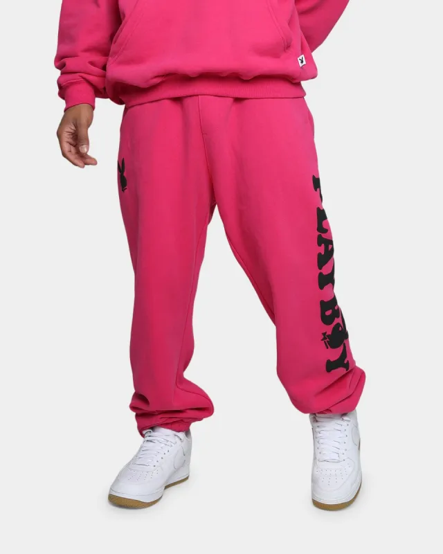 Playboy By CK Wordmark Trackpants Pink sold by Culture Kings