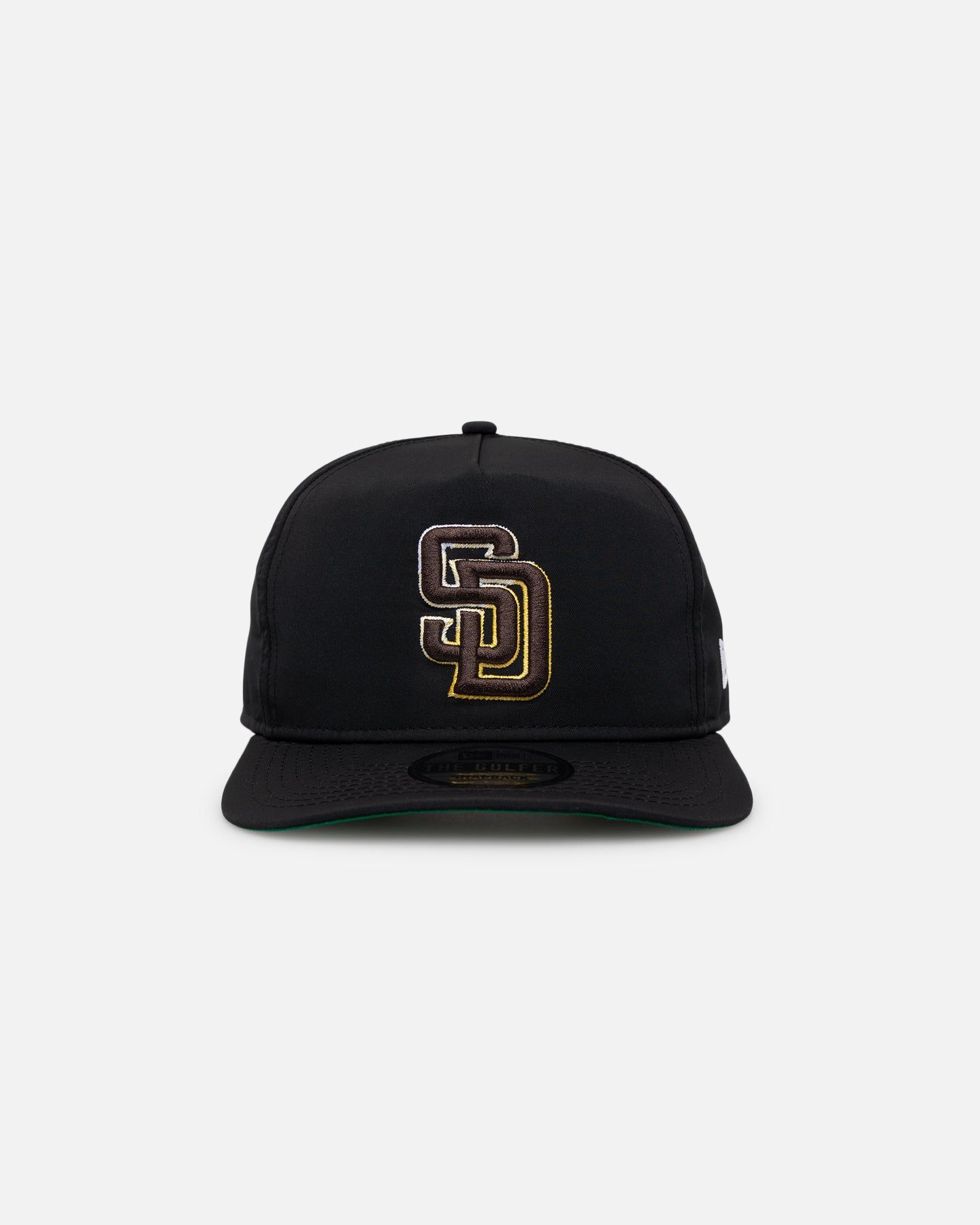 New Era San Diego Padres Golfer Pre-Curved Snapback Black/OTC sold by Culture Kings