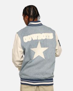 Pro Standard Dallas Cowboys Varsity Denim Jacket Denim/Linen sold by Culture Kings