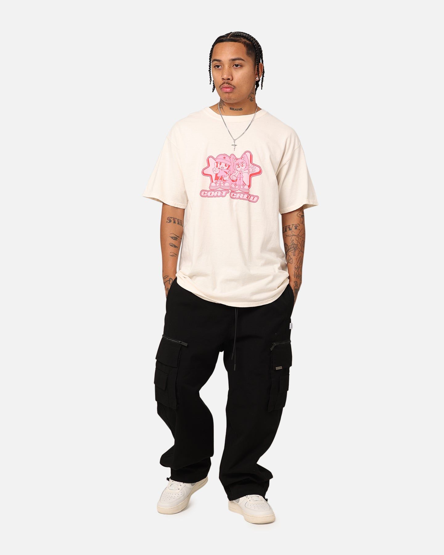 Goat Crew Y2K Twins T-Shirt Off White sold by Culture Kings product image thumbnail 3