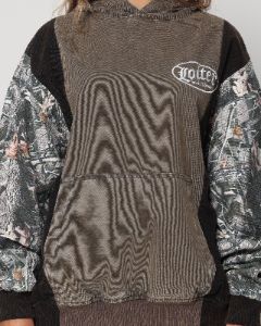 Loiter Splinter Hoodie Black/Camo sold by Culture Kings
