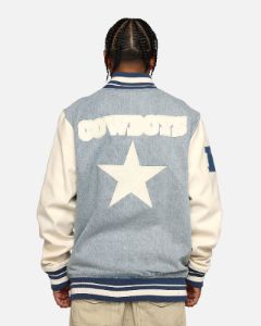 Pro Standard Dallas Cowboys Varsity Denim Jacket Denim/Linen sold by Culture Kings