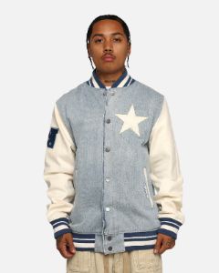 Pro Standard Dallas Cowboys Varsity Denim Jacket Denim/Linen sold by Culture Kings