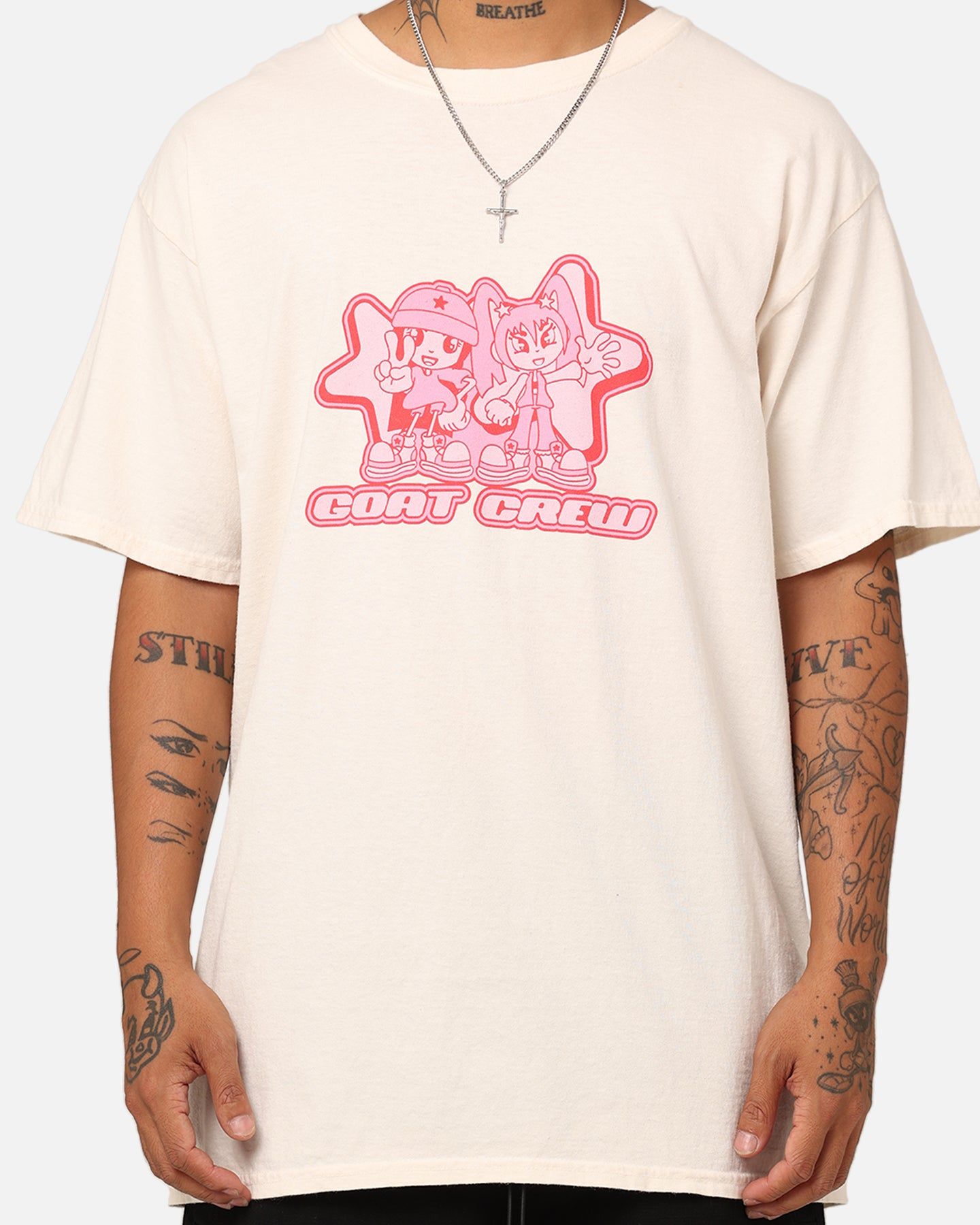 Goat Crew Y2K Twins T-Shirt Off White sold by Culture Kings product image thumbnail 4