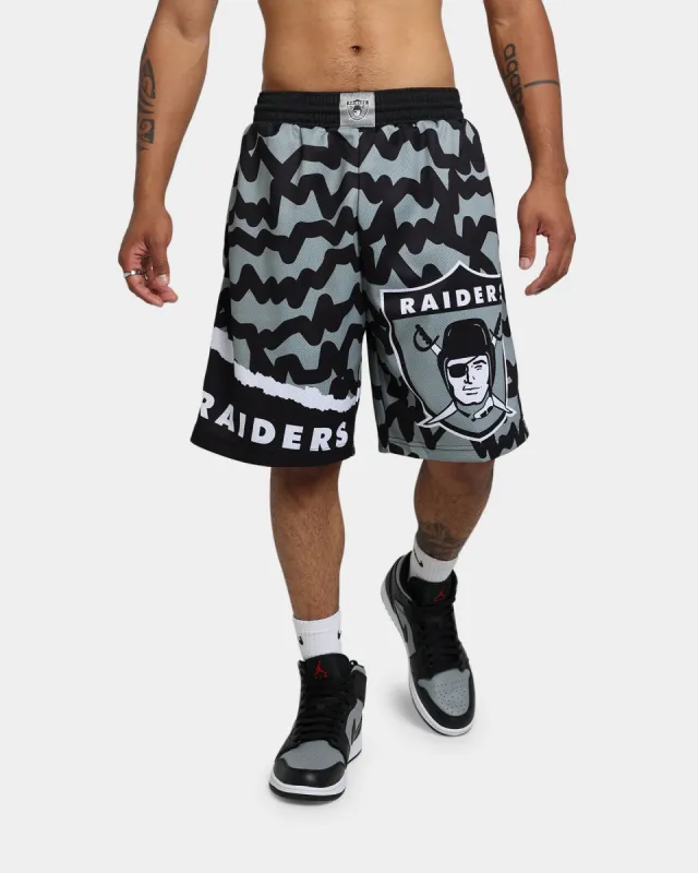 Mitchell & Ness Las Vegas Raiders Jumbotron 2.0 Sublimated Shorts Silver sold by Culture Kings