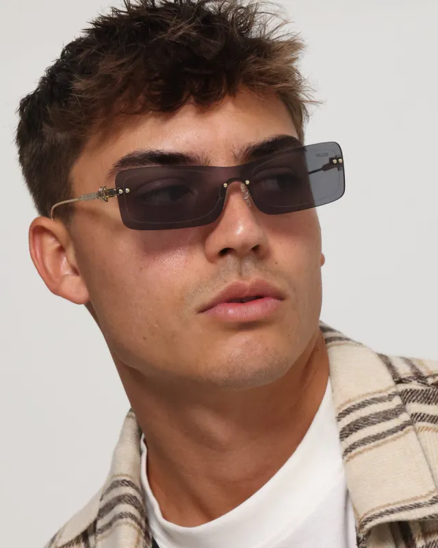 NUQE Razr Sunglasses Black/Gold sold by Culture Kings