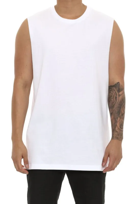 Goat Crew Blank Muscle White sold by Culture Kings