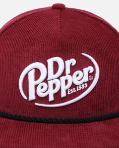 New Era Dr Pepper 'Nascar Sponsor Golfer Collection' Corduroy Golfer Snapback Cardinal sold by Culture Kings