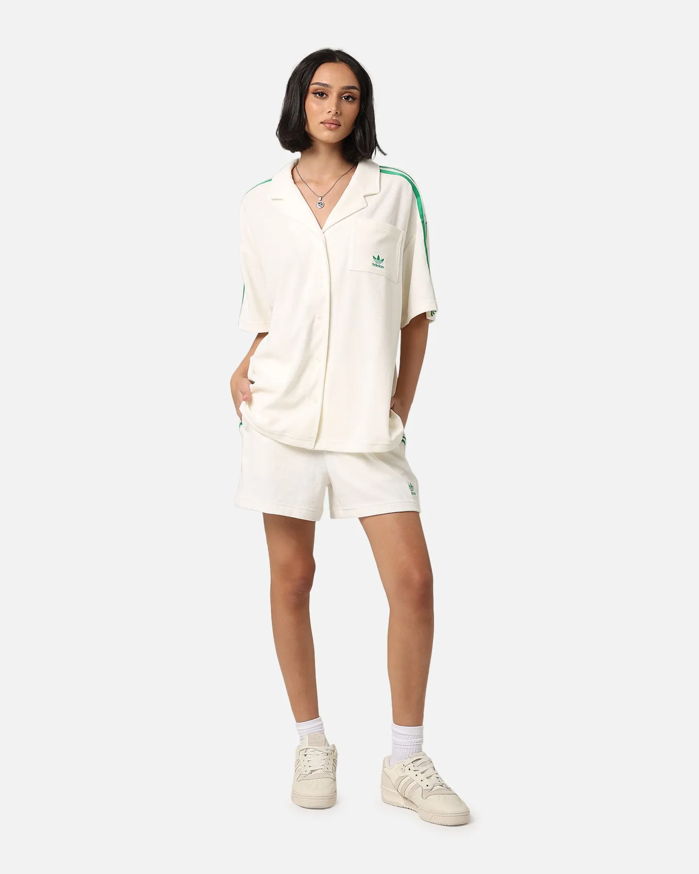 Adidas Women's Resort Shirt Off White sold by Culture Kings product image thumbnail 2