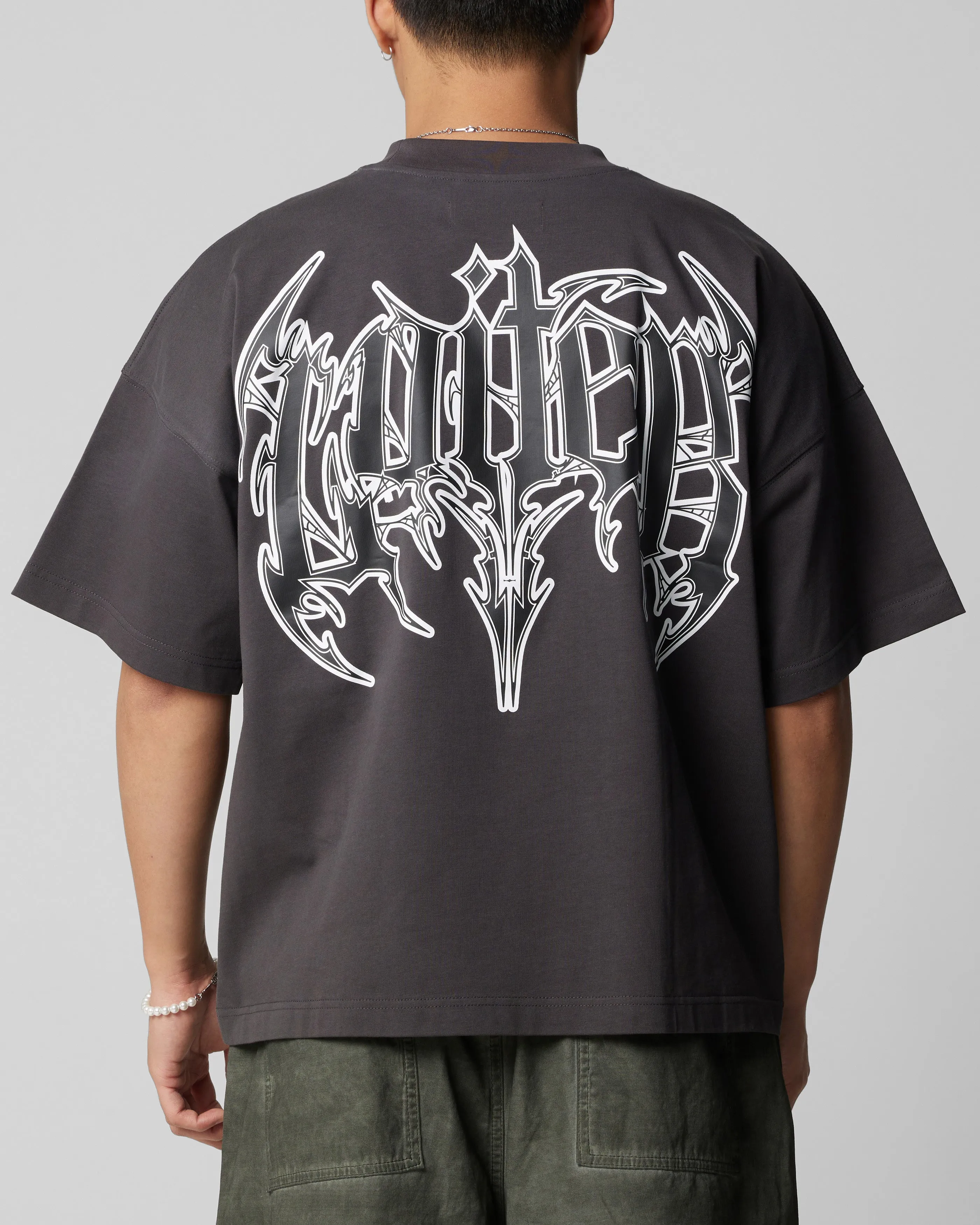 Loiter Metal Boxy T-Shirt Charcoal sold by Culture Kings