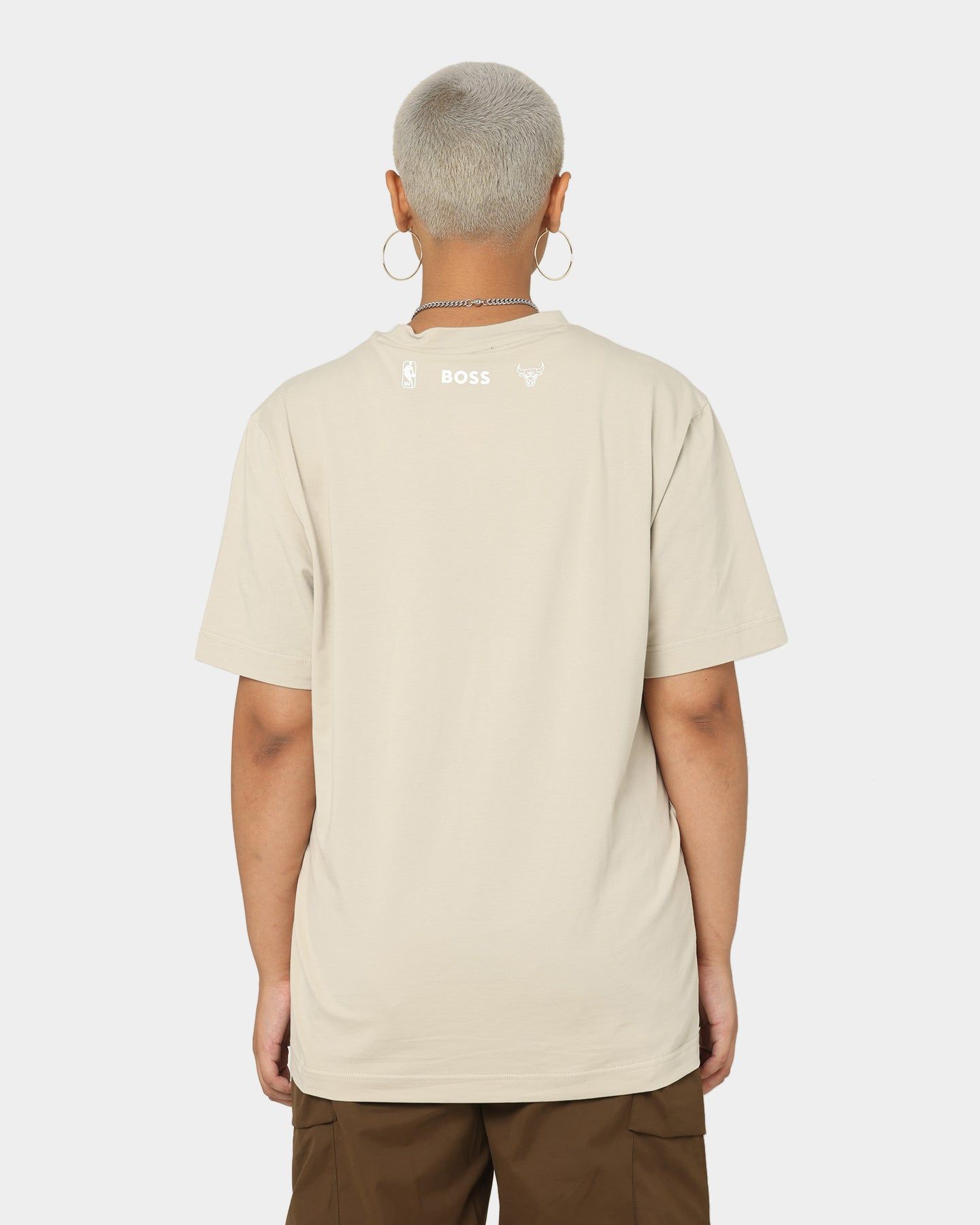 Hugo Boss Hugo Boss X NBA Basic Chicago Bulls Short Sleeve T-Shirt Light Beige sold by Culture Kings product image thumbnail 4