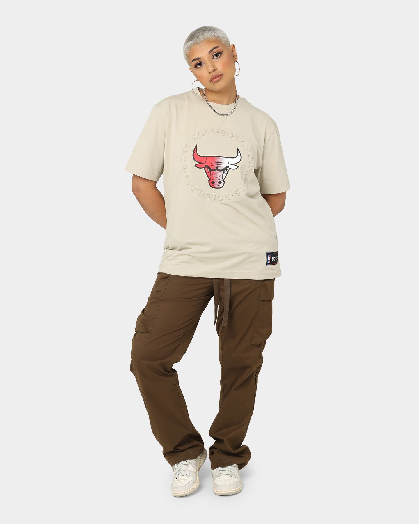 Hugo Boss Hugo Boss X NBA Basic Chicago Bulls Short Sleeve T-Shirt Light Beige sold by Culture Kings product image thumbnail 2