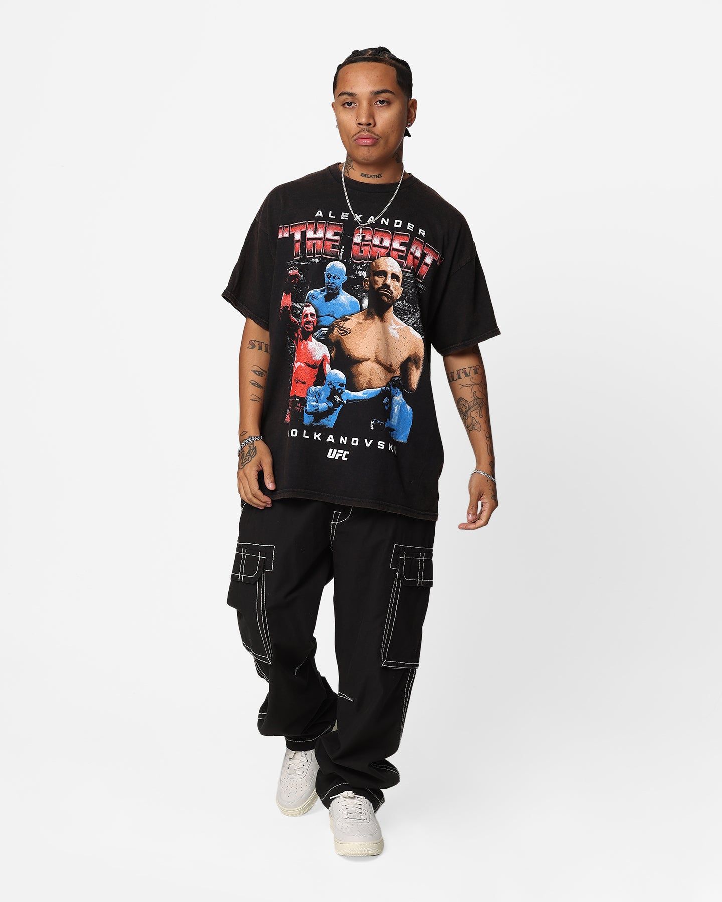 Goat Crew X UFC Alexander The Great Vintage T-Shirt Black Wash sold by Culture Kings product image thumbnail 2
