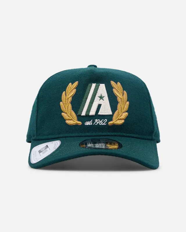 New Era Houston Astros 'Heritage Golf' Pre-Curved Golfer Snapback Cilantro Green sold by Culture Kings