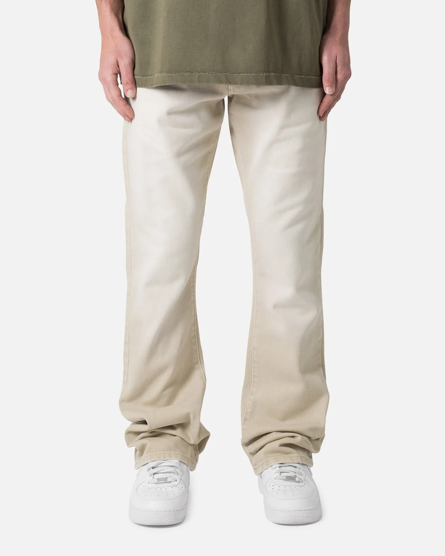 MNML B375 Flare Denim Jeans Light Tan sold by Culture Kings