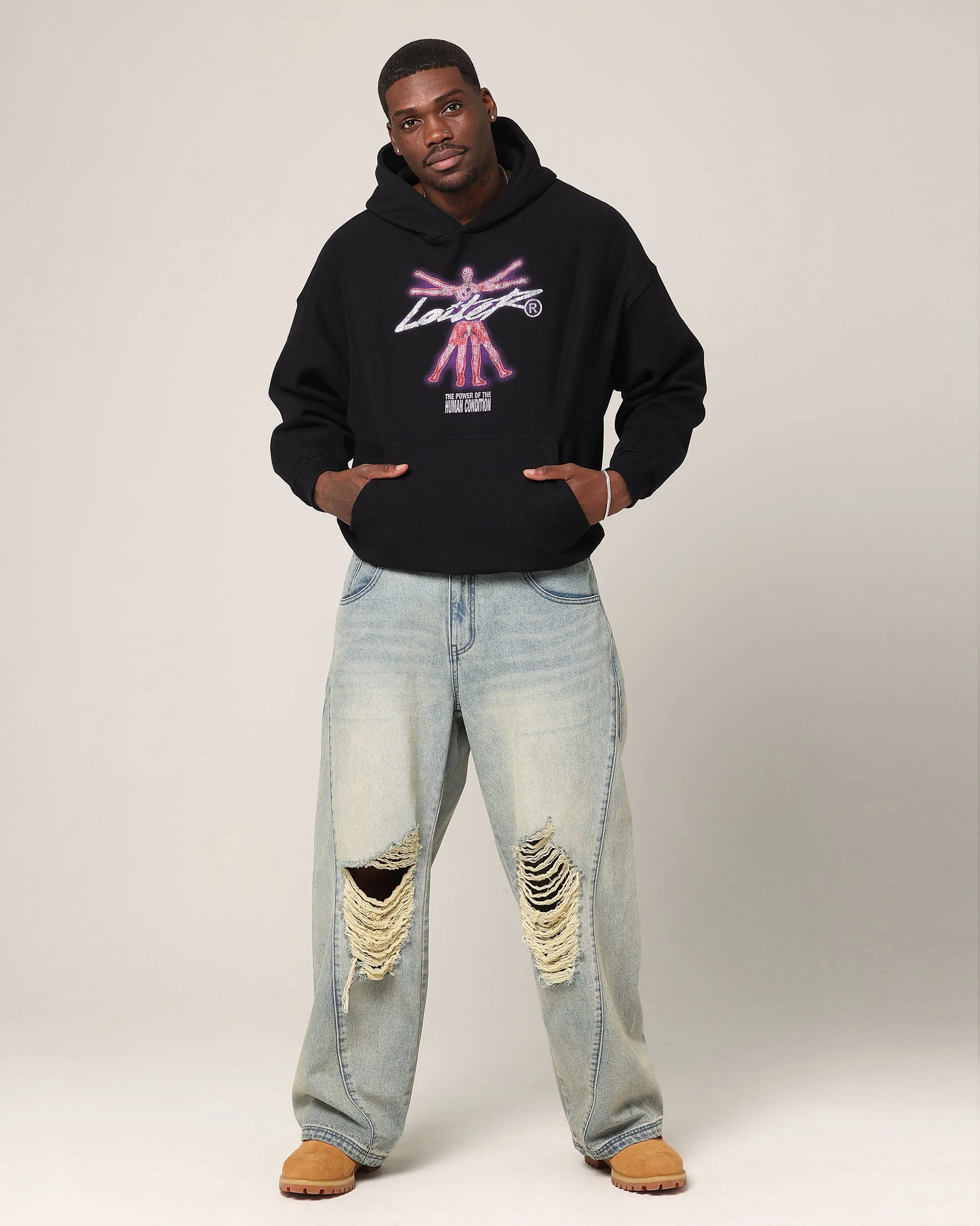 Loiter Human Condition Hoodie Black sold by Culture Kings product image thumbnail 4