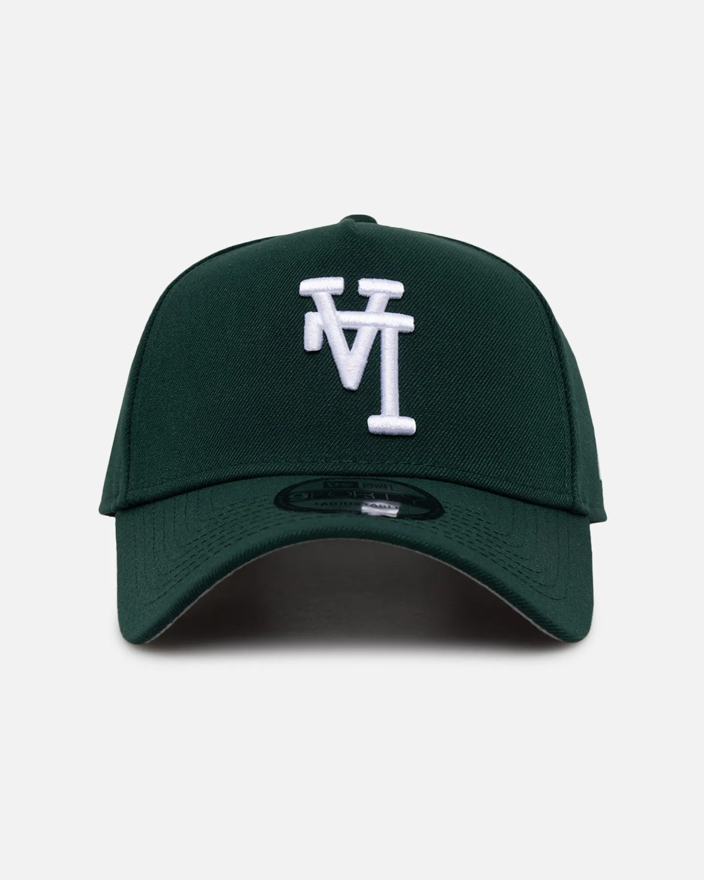 New Era Los Angeles Dodgers 'Upside Down LA Logo' 9FORTY A-Frame Snapback Dark Green sold by Culture Kings