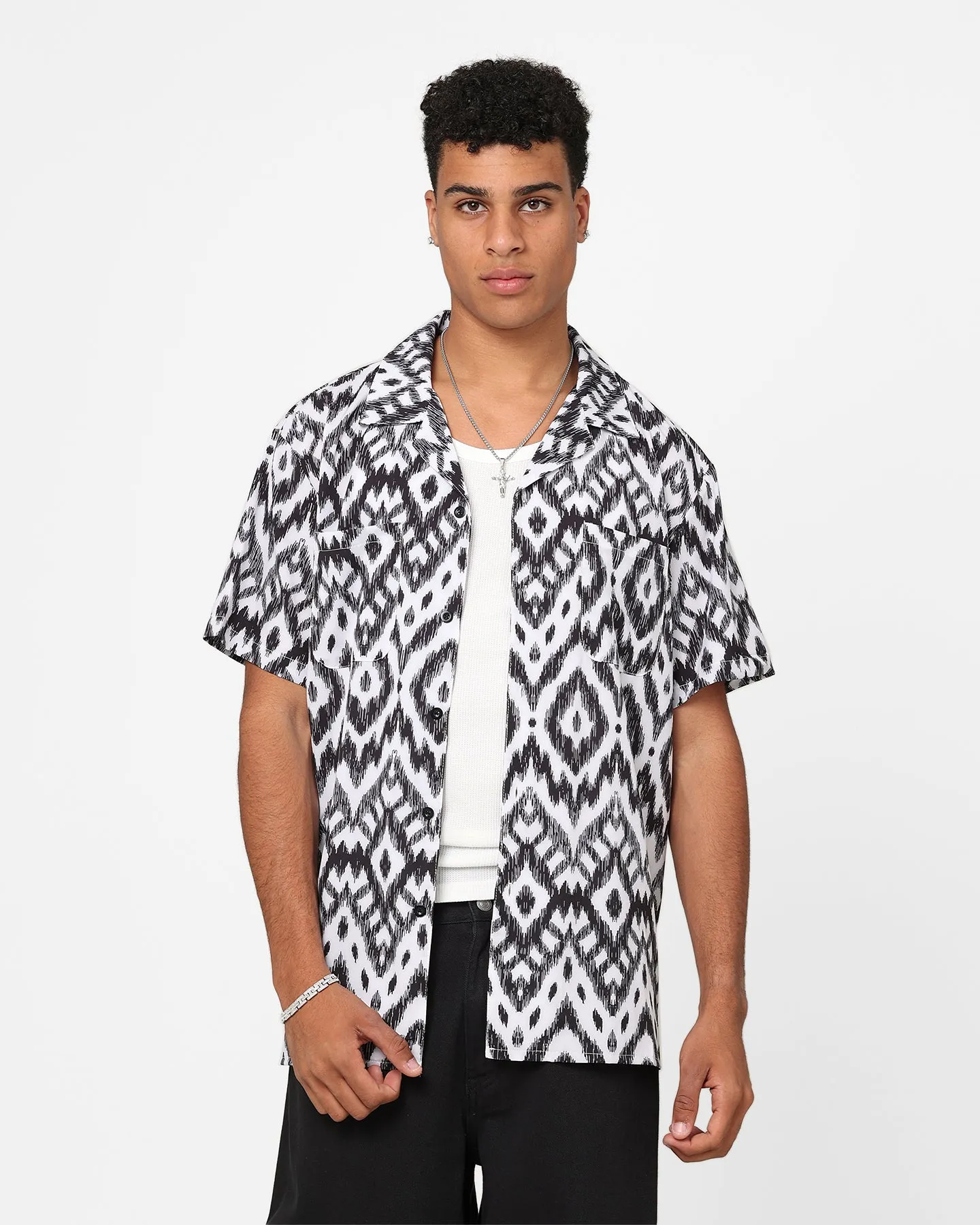 XXIII Horizon Button Up Shirt Black/White sold by Culture Kings