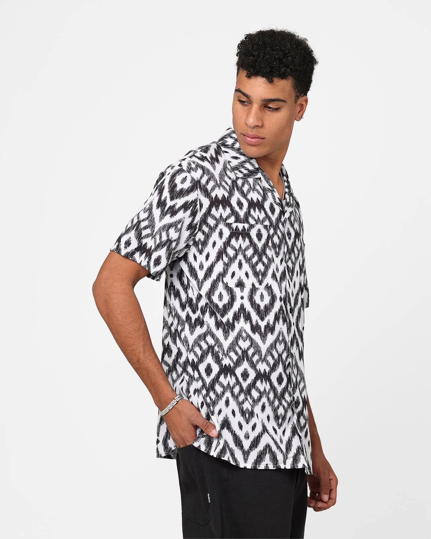 XXIII Horizon Button Up Shirt Black/White sold by Culture Kings product image thumbnail 5