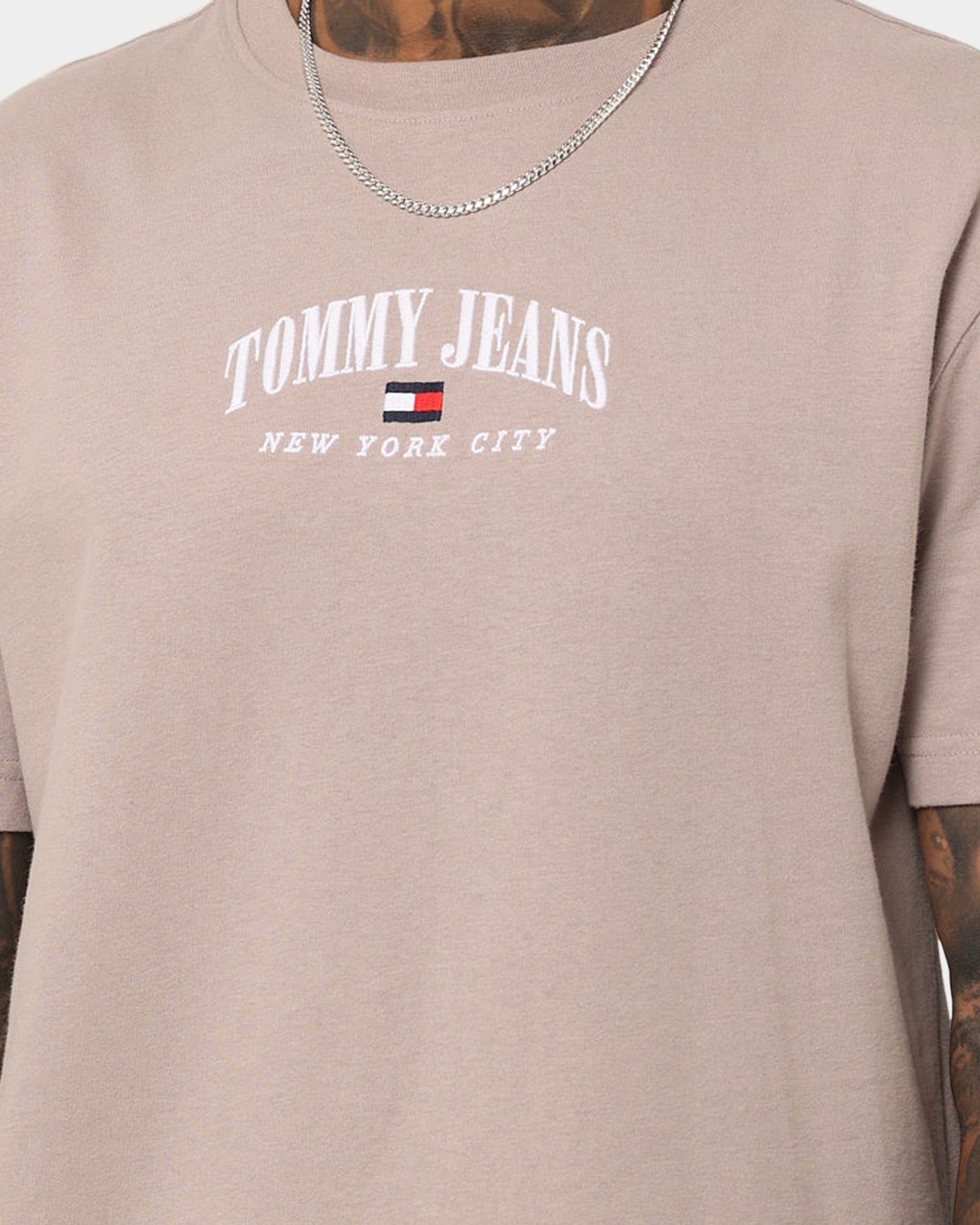 Tommy Jeans TJM Classic Small Varsity T-Shirt Brandons Stone sold by Culture Kings product image thumbnail 3
