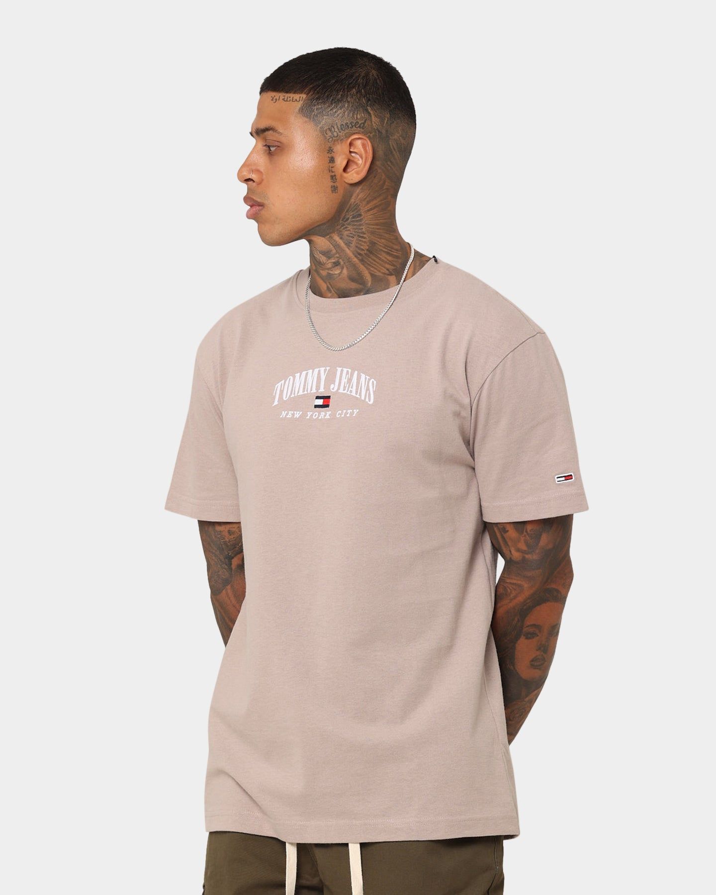 Tommy Jeans TJM Classic Small Varsity T-Shirt Brandons Stone sold by Culture Kings product image thumbnail 6