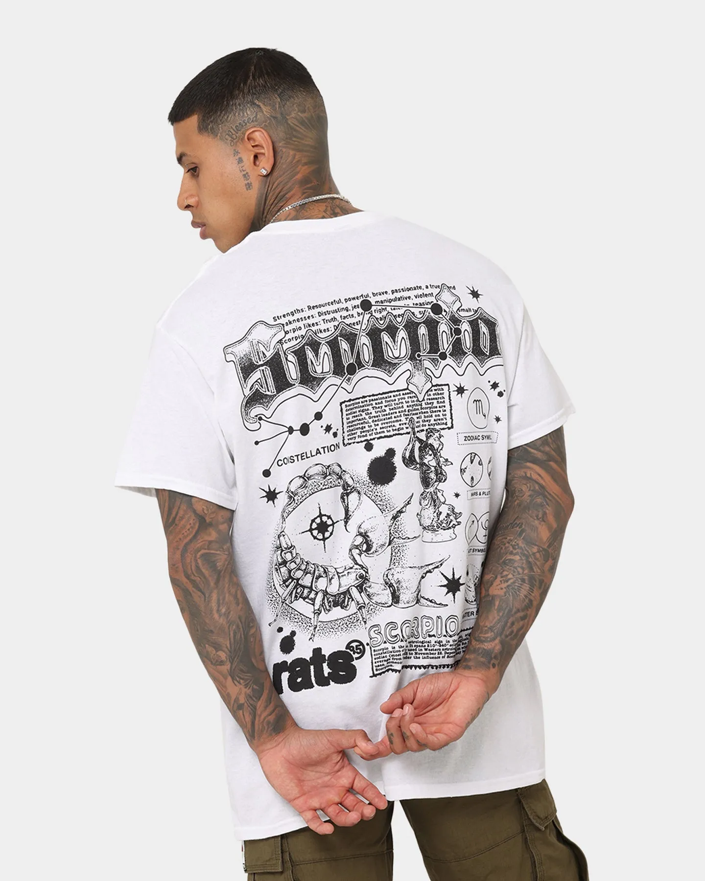 Rats Get Fat Scorpio T-Shirt White sold by Culture Kings