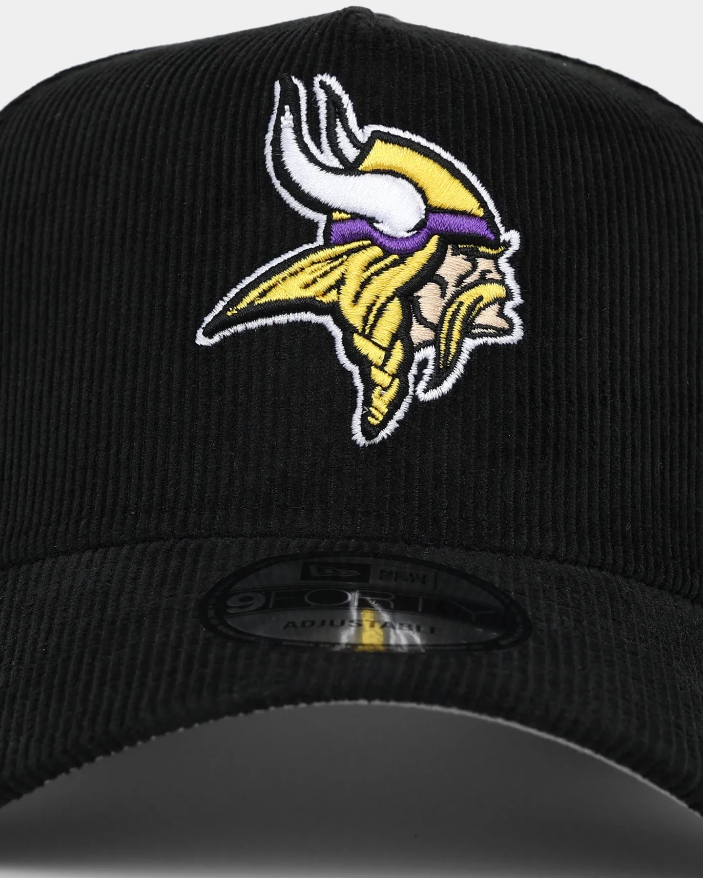 New Era Minnesota Vikings 'NFL Season' Corduroy 9FORTY A-Frame Snapback Black/OTC sold by Culture Kings product image thumbnail 5