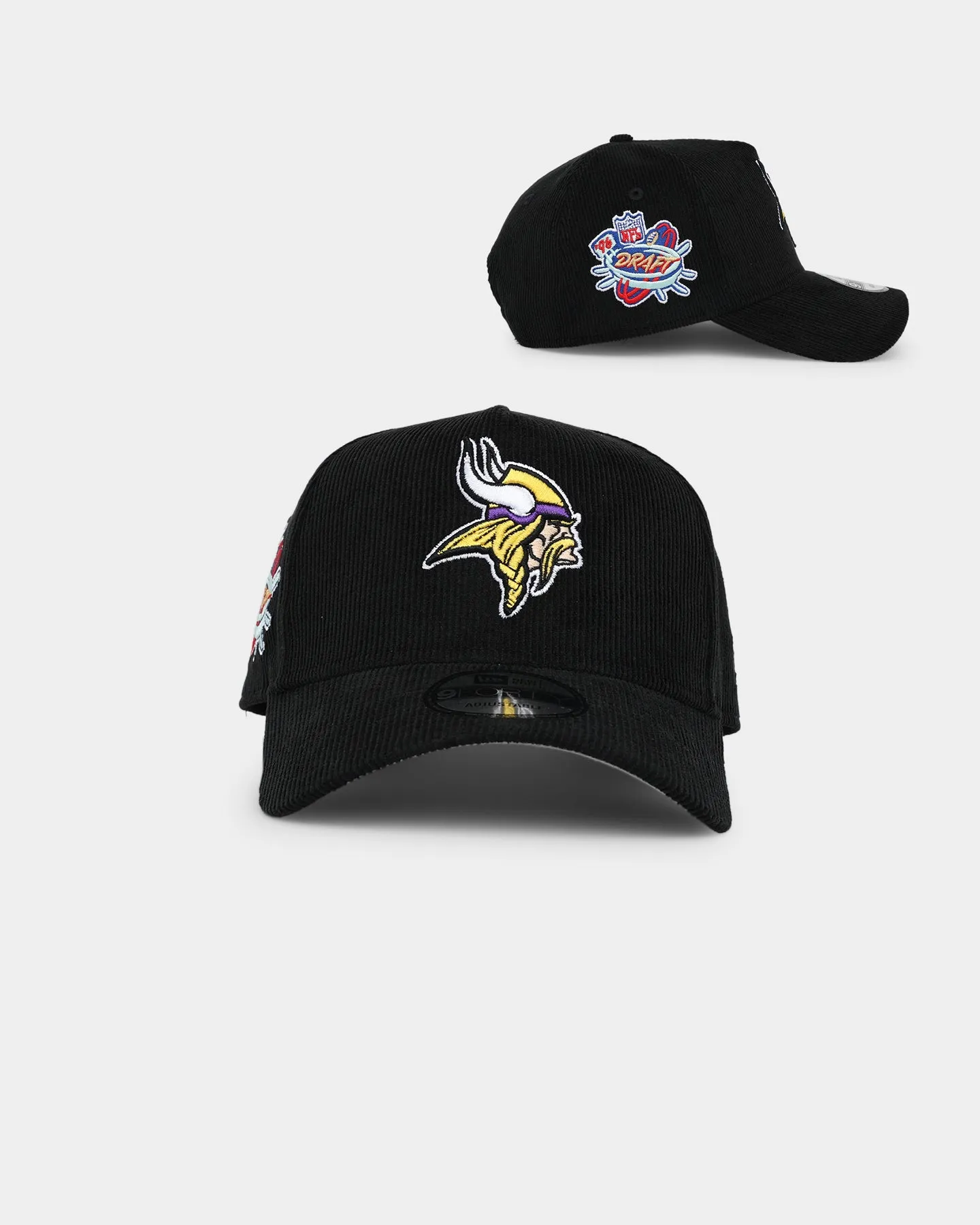 New Era Minnesota Vikings 'NFL Season' Corduroy 9FORTY A-Frame Snapback Black/OTC sold by Culture Kings