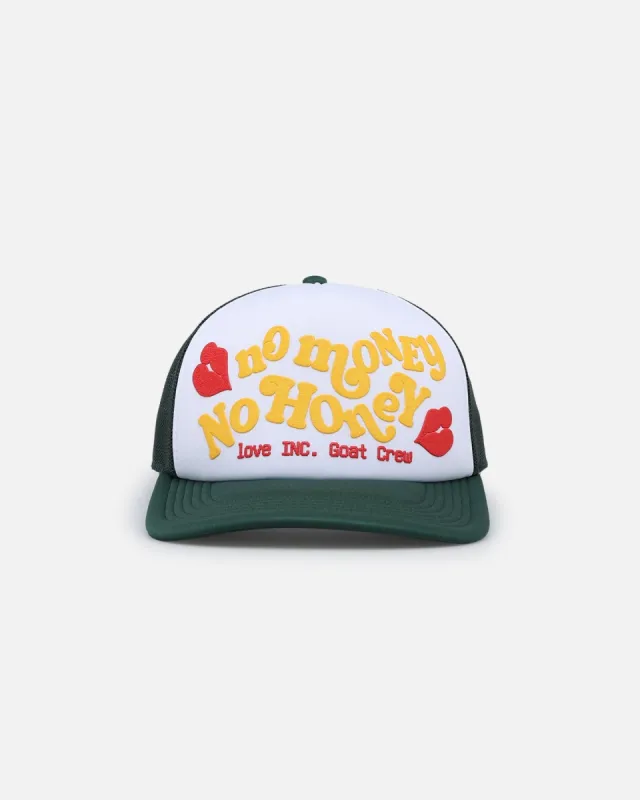 Goat Crew Love Inc. Trucker Snapback Green/White sold by Culture Kings