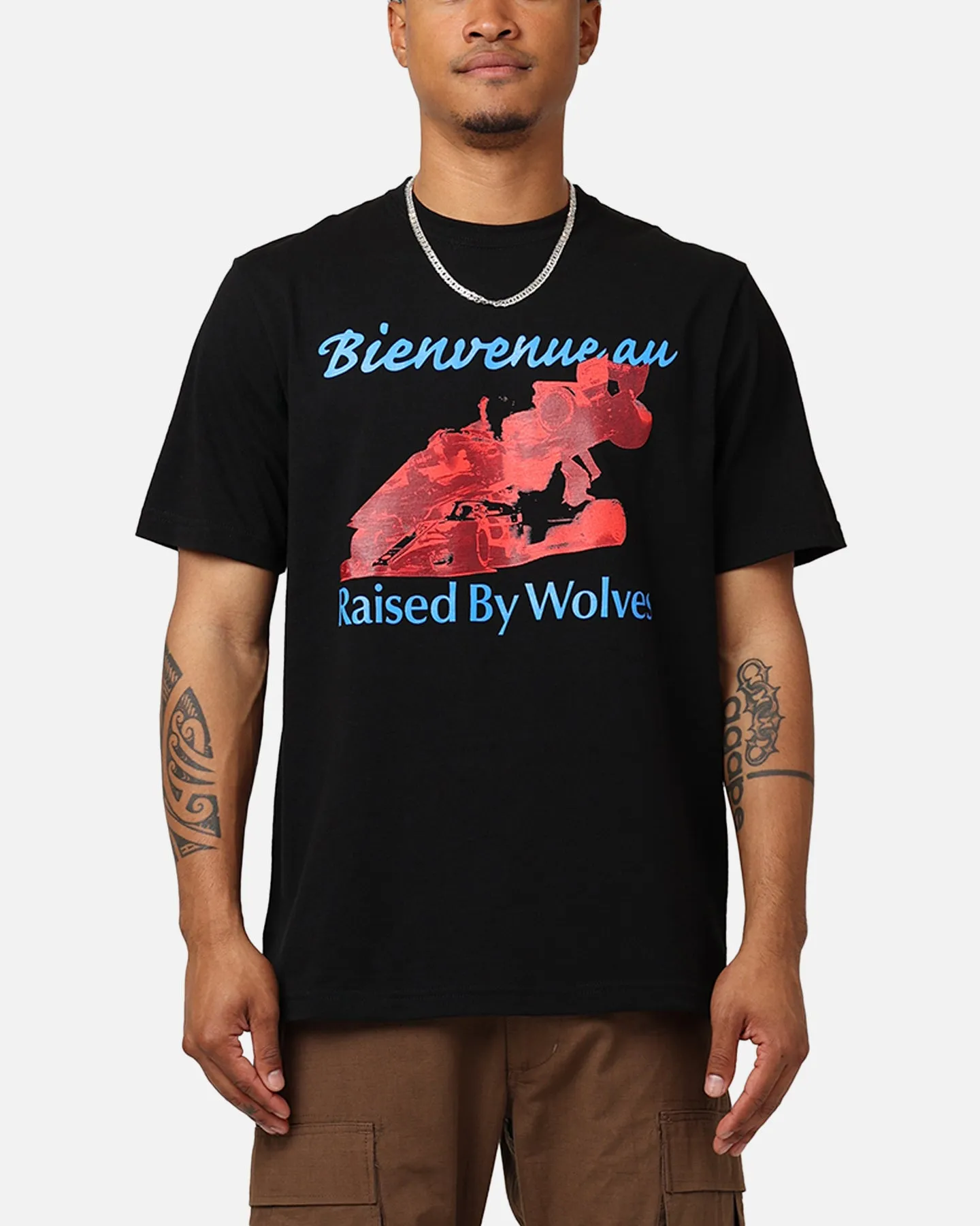 Raised By Wolves Welcome T-Shirt Black sold by Culture Kings