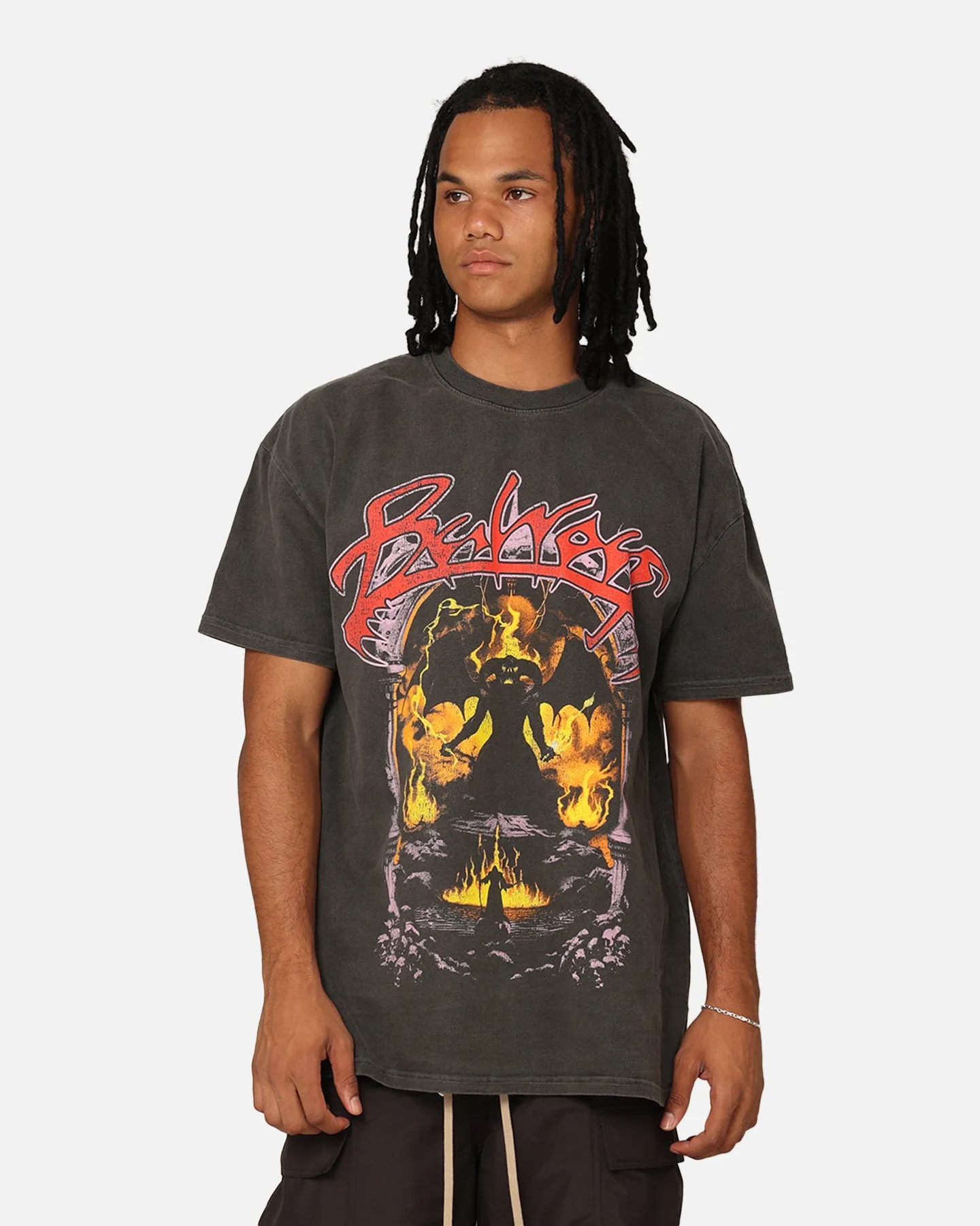 American Thrift X Lord Of The Rings Balrog Heavyweight T-Shirt Black Wash sold by Culture Kings