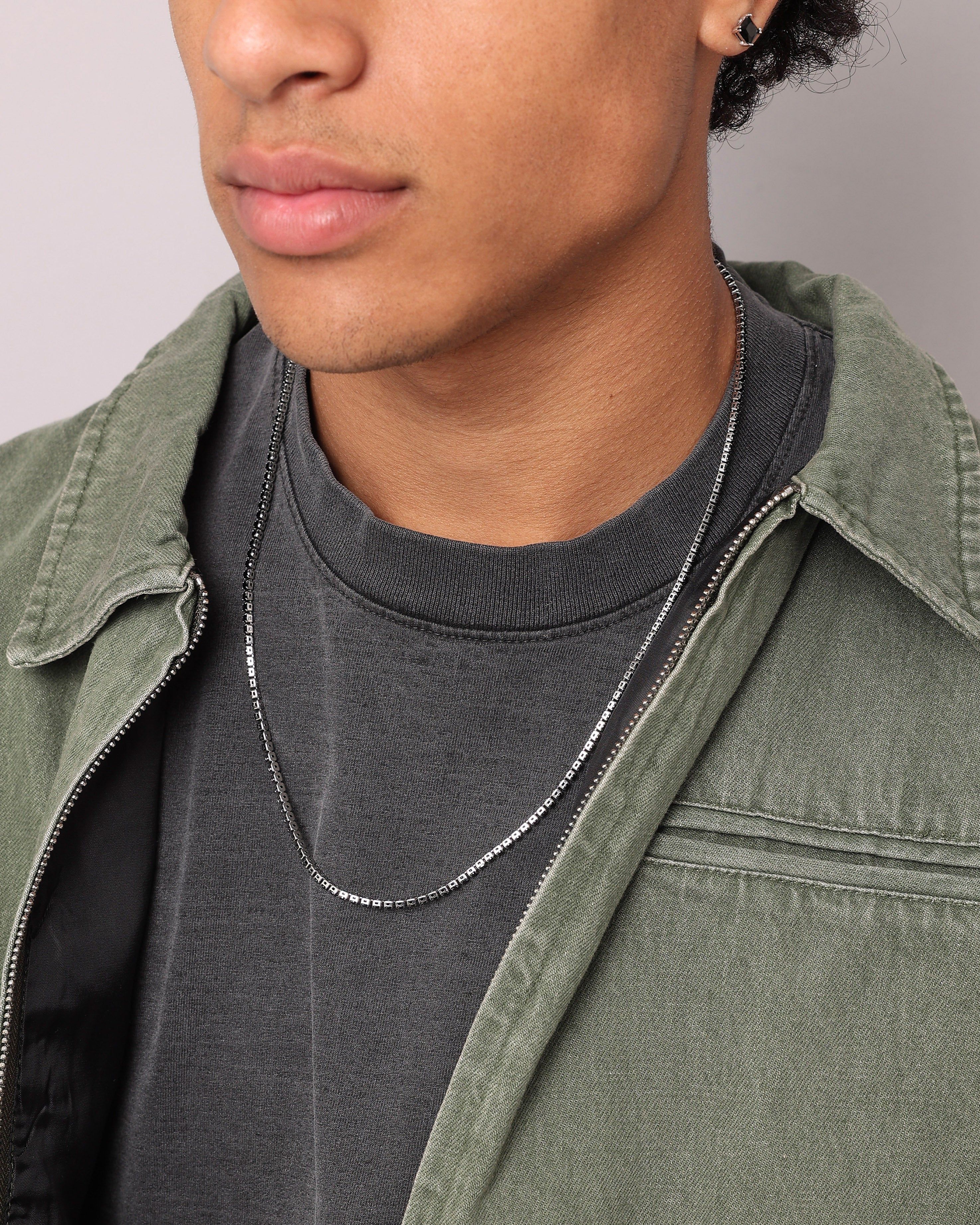 NXS 3mm Tennis Chain Iced Black sold by Culture Kings product image thumbnail 3