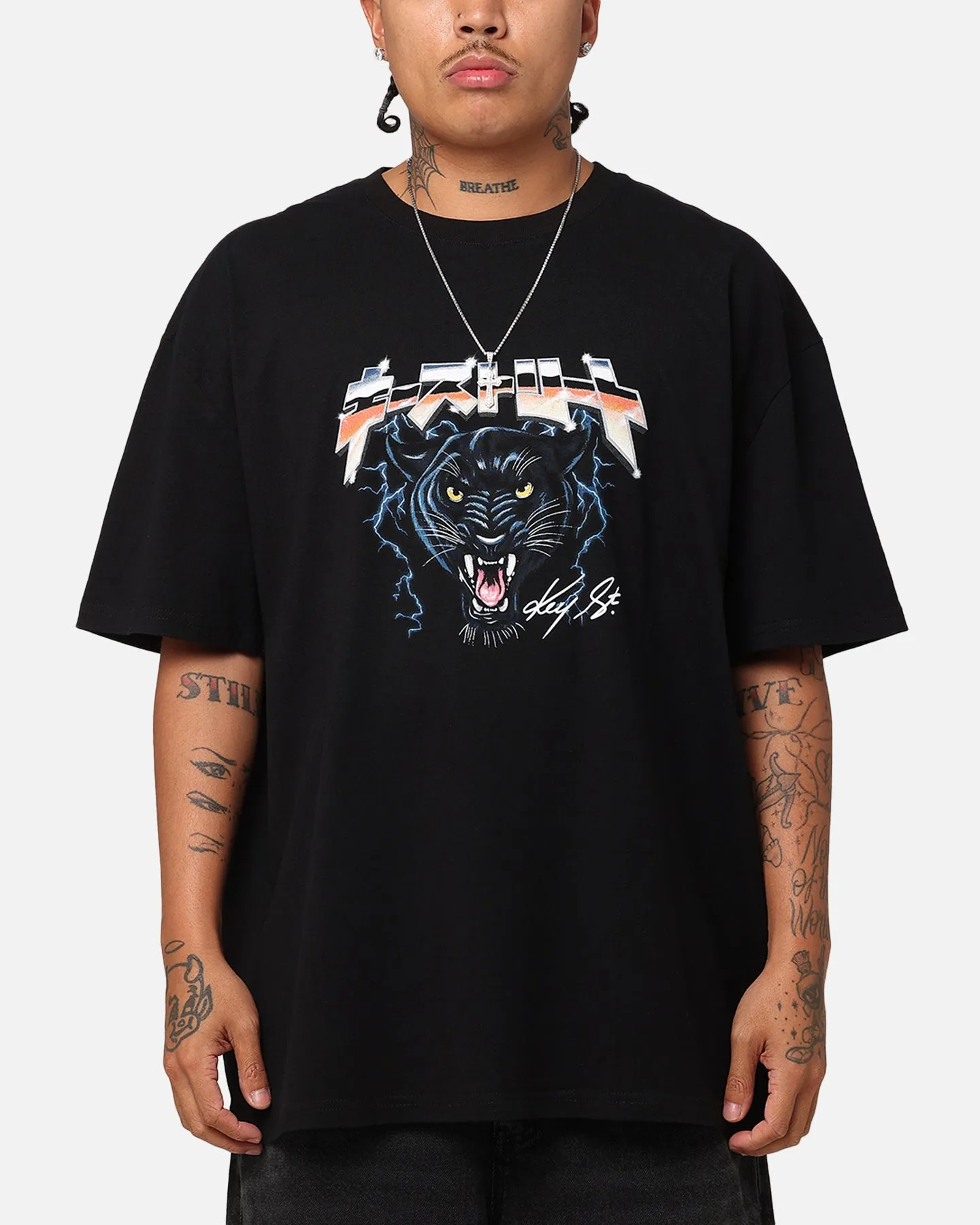 Key Street Panther Heavy T-Shirt Black sold by Culture Kings product image thumbnail 2