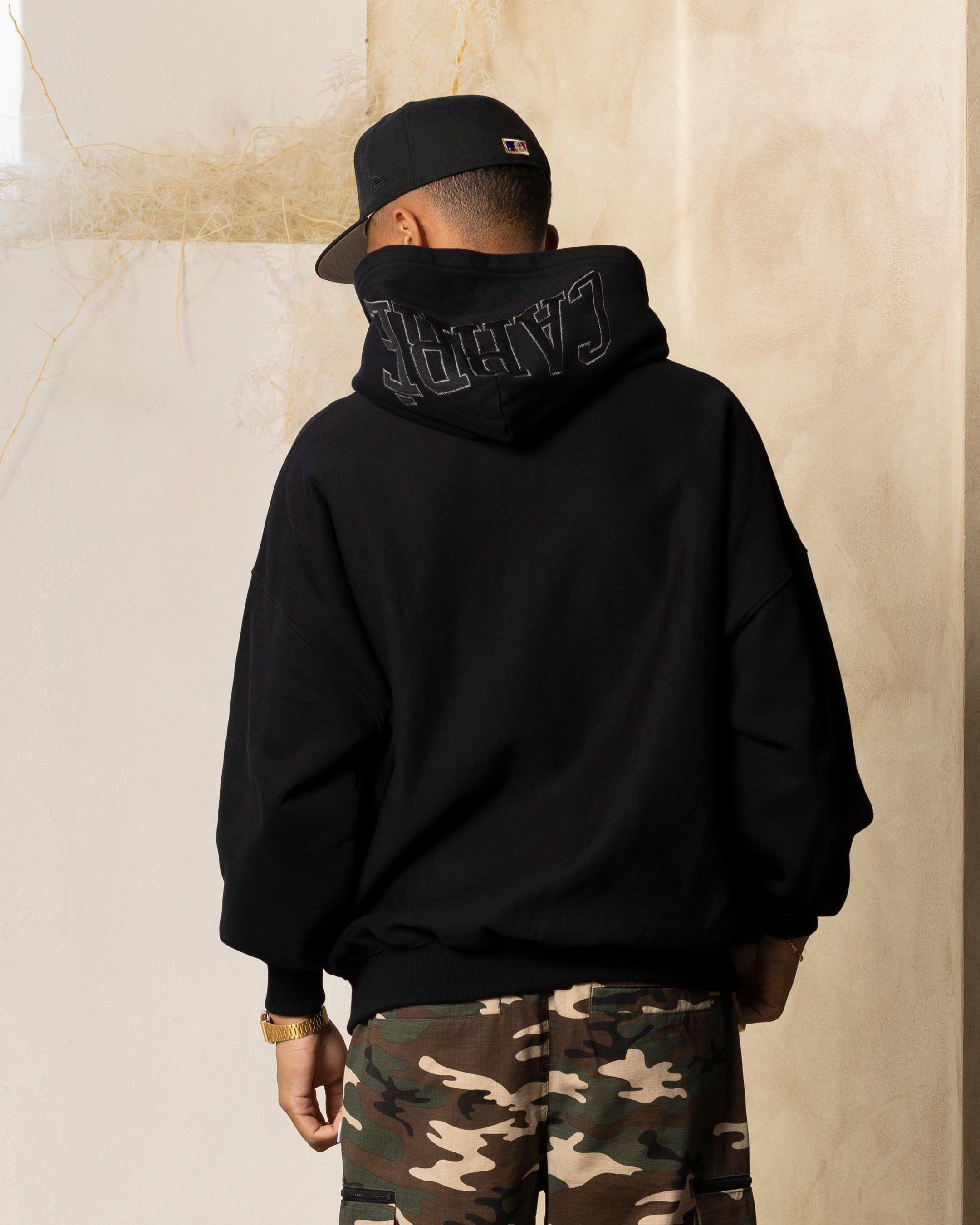Carre Arch Oversized Hoodie Black/Black sold by Culture Kings