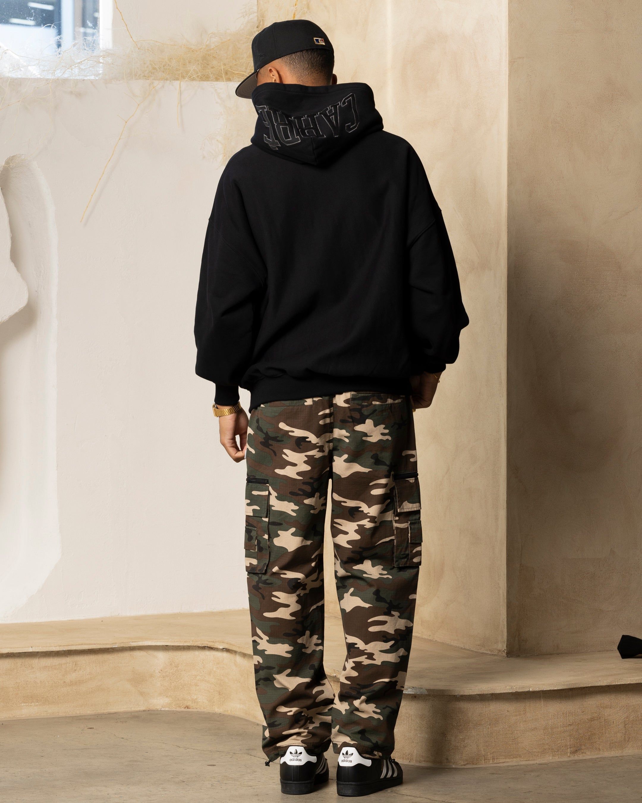 Carre Arch Oversized Hoodie Black/Black sold by Culture Kings product image thumbnail 3