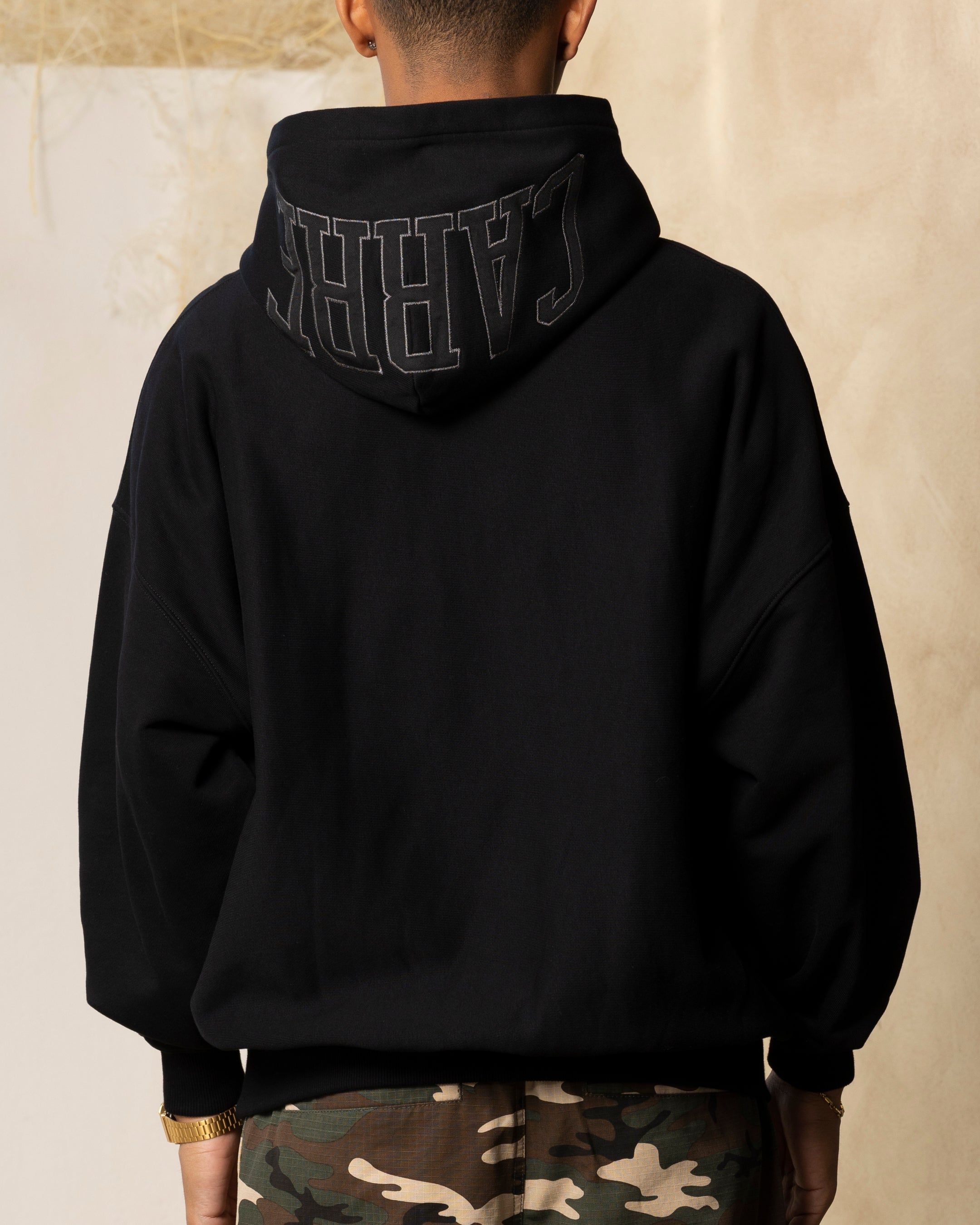 Carre Arch Oversized Hoodie Black/Black sold by Culture Kings product image thumbnail 5