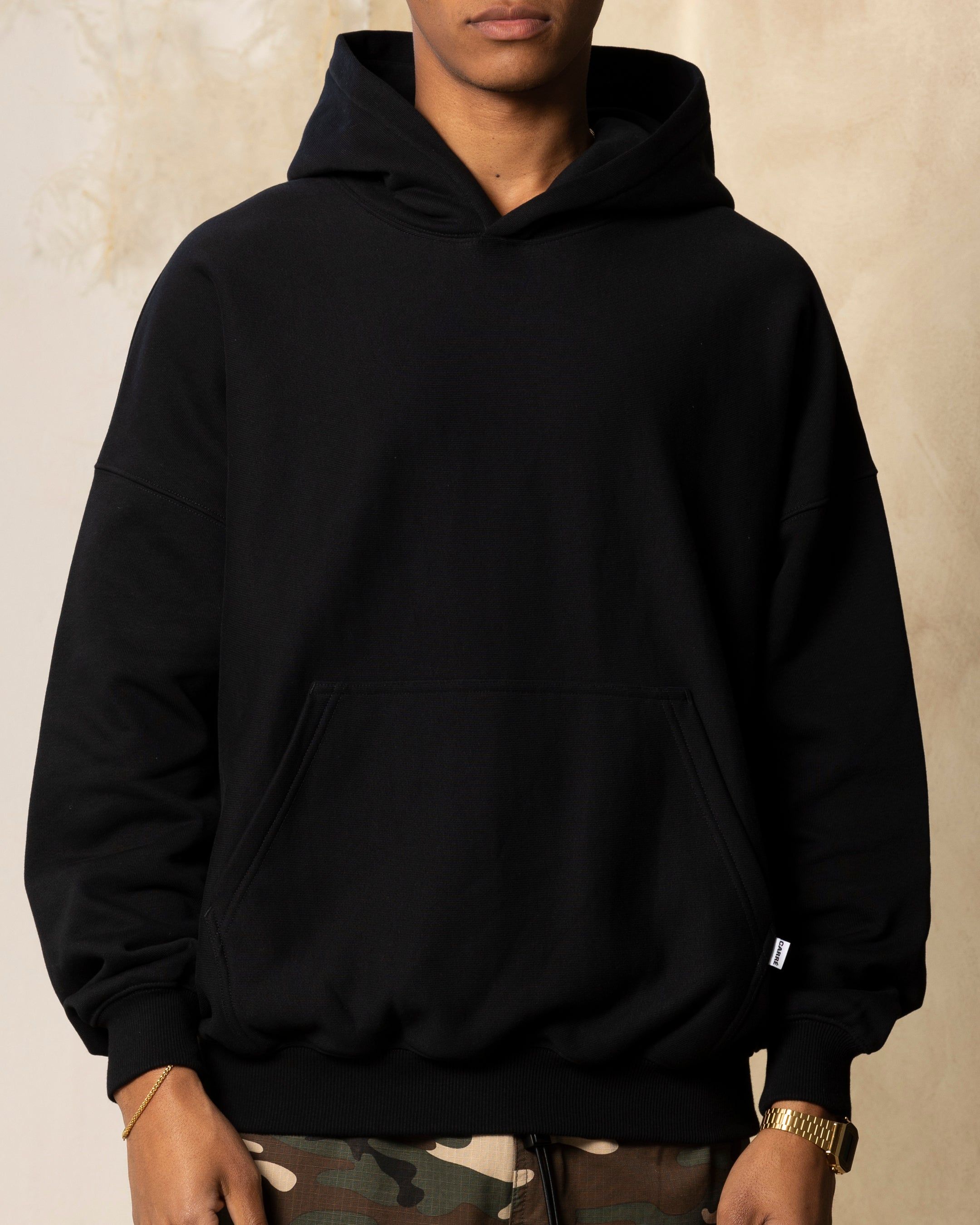 Carre Arch Oversized Hoodie Black/Black sold by Culture Kings product image thumbnail 4