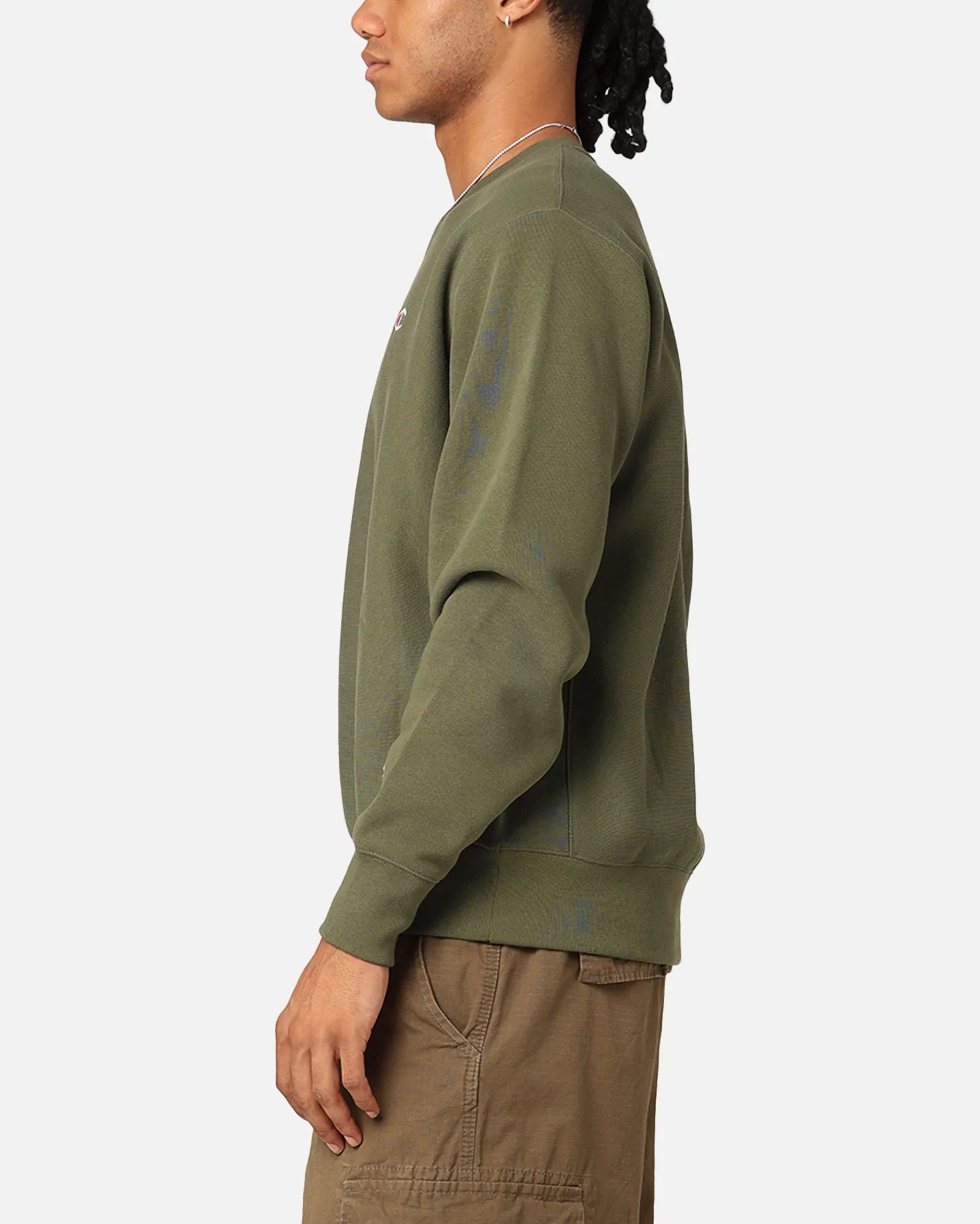 Champion Reverse Weave Small C Crewneck Moss sold by Culture Kings product image thumbnail 5