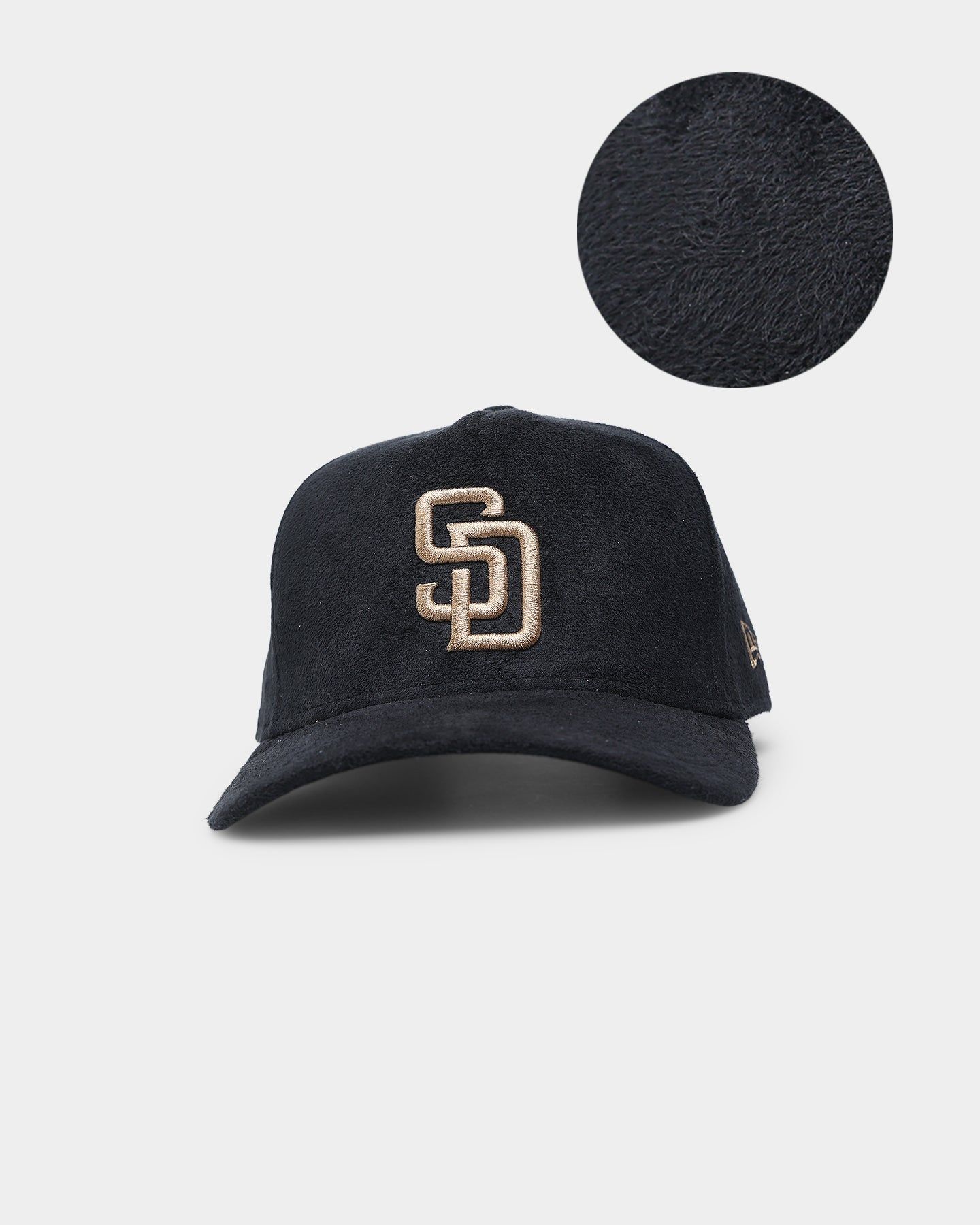 New Era San Diego Padres 'Black/Tan Suede' 9FORTY K-Frame Strapback sold by Culture Kings