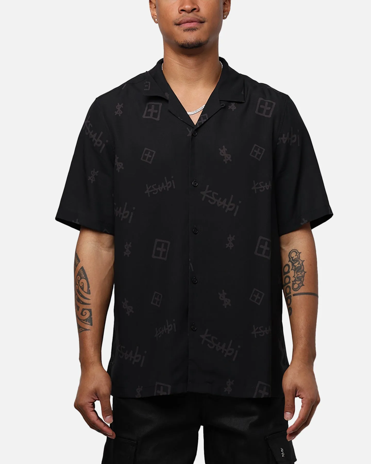 Ksubi Box Resort Short Sleeve Shirt Black sold by Culture Kings
