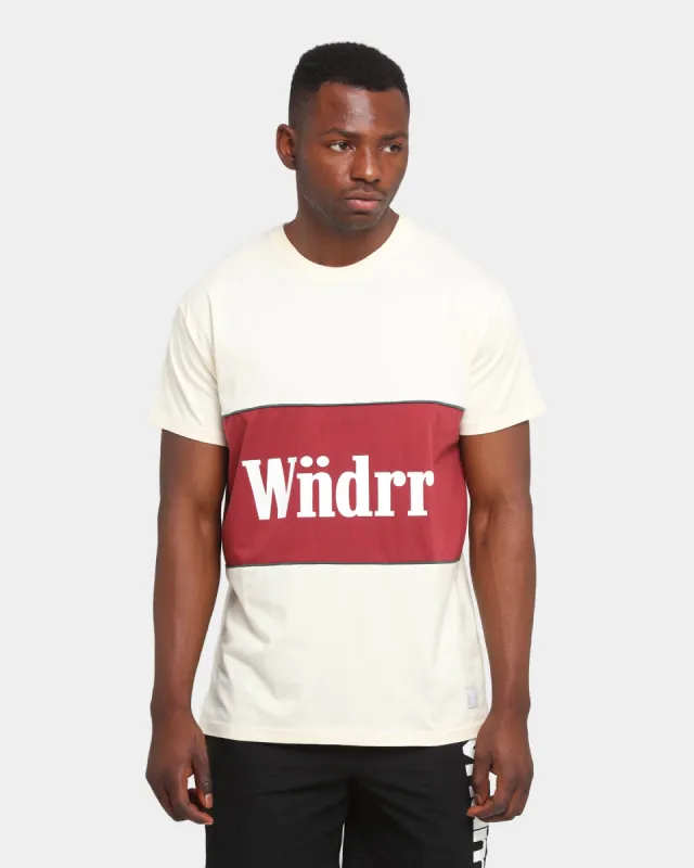 WNDRR Lynch 3 Panel Custom Fit T-Shirt Off White sold by Culture Kings