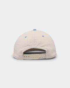 New Era Cronulla Sharks 'NRL Retro Script Corduroy' Golfer Snapback Chrome White sold by Culture Kings