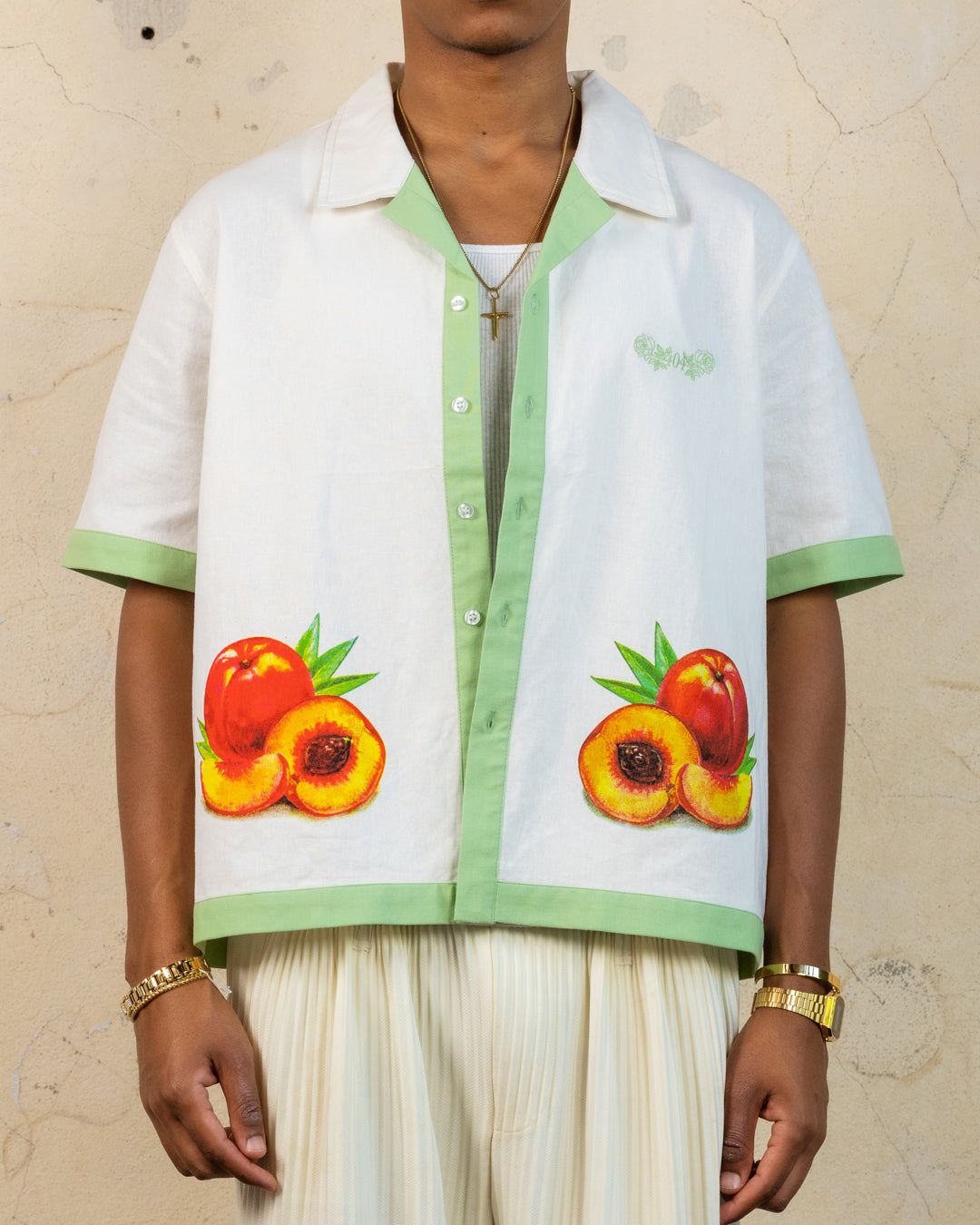 404 Southern Orchards Button Up T-Shirt Ecru sold by Culture Kings product image thumbnail 4