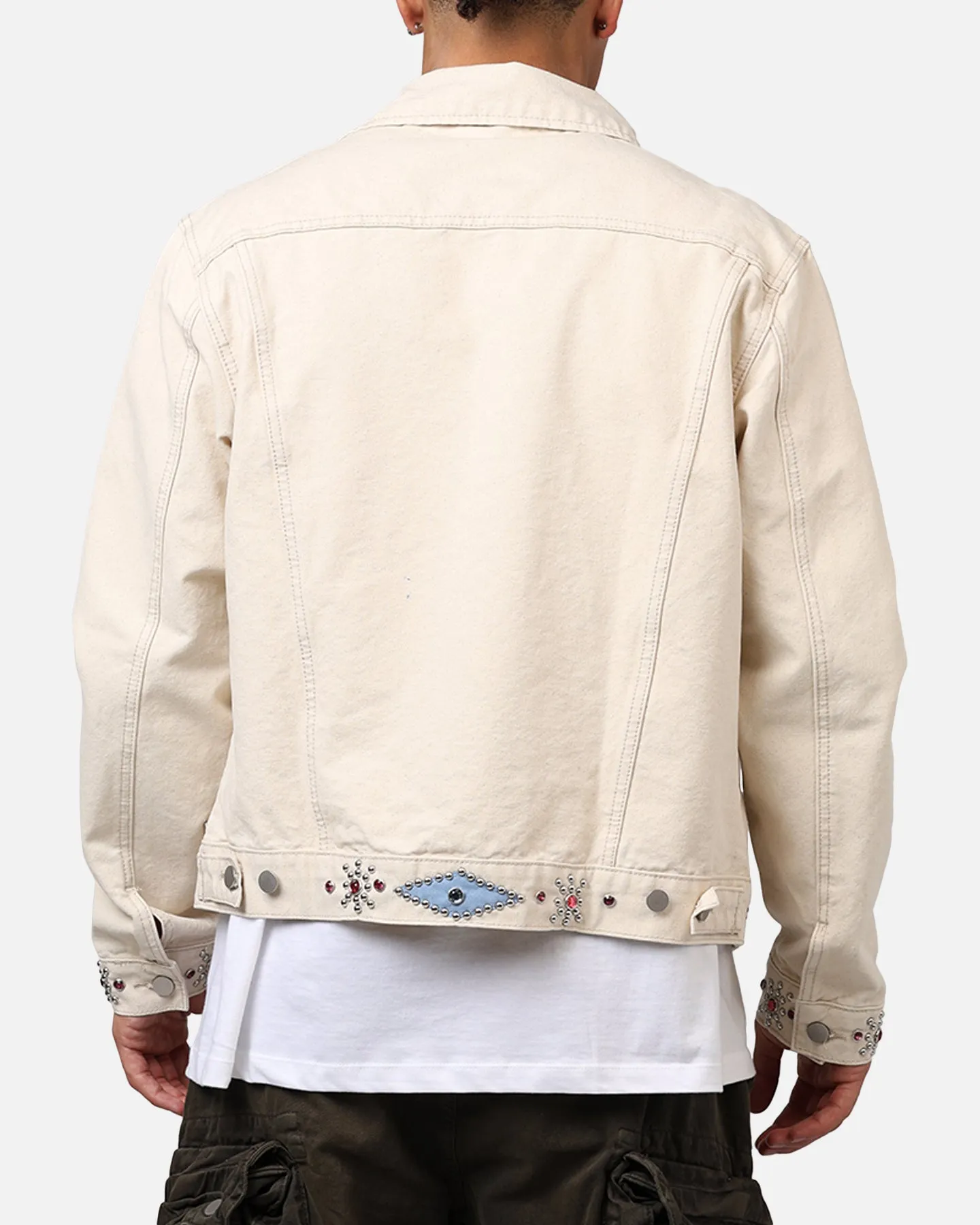 MNML Jewel Studded Trucker Jacket White sold by Culture Kings product image thumbnail 2