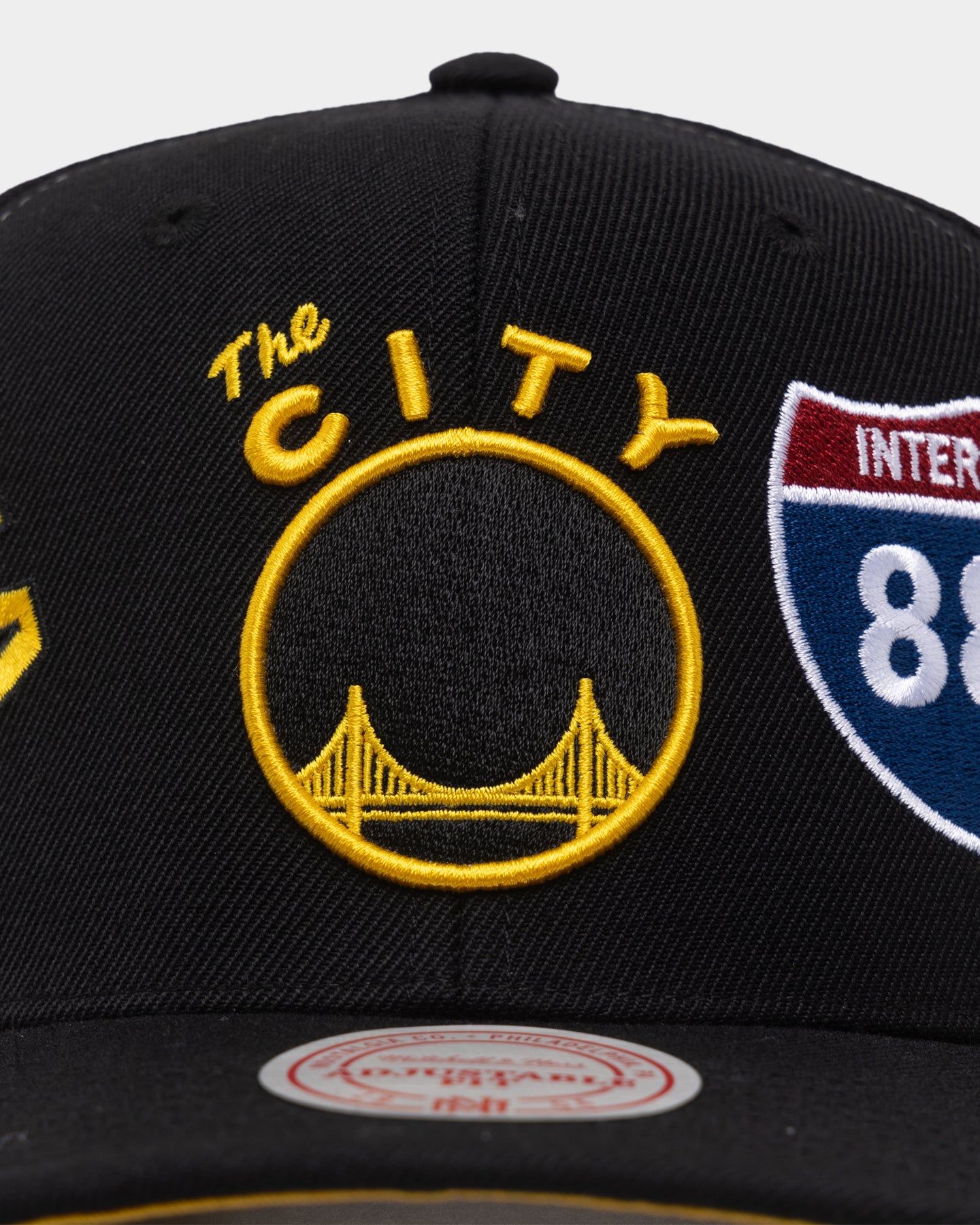 Mitchell & Ness Golden State Warriors 'Highway' Pro Crown Snapback Black sold by Culture Kings product image thumbnail 5