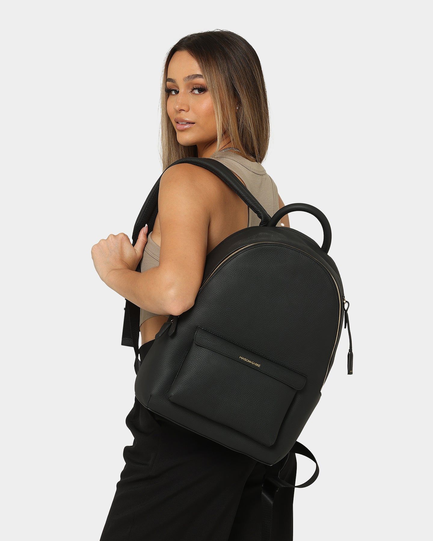 Maison De Sabre The Backpack Black Caviar | Parallel