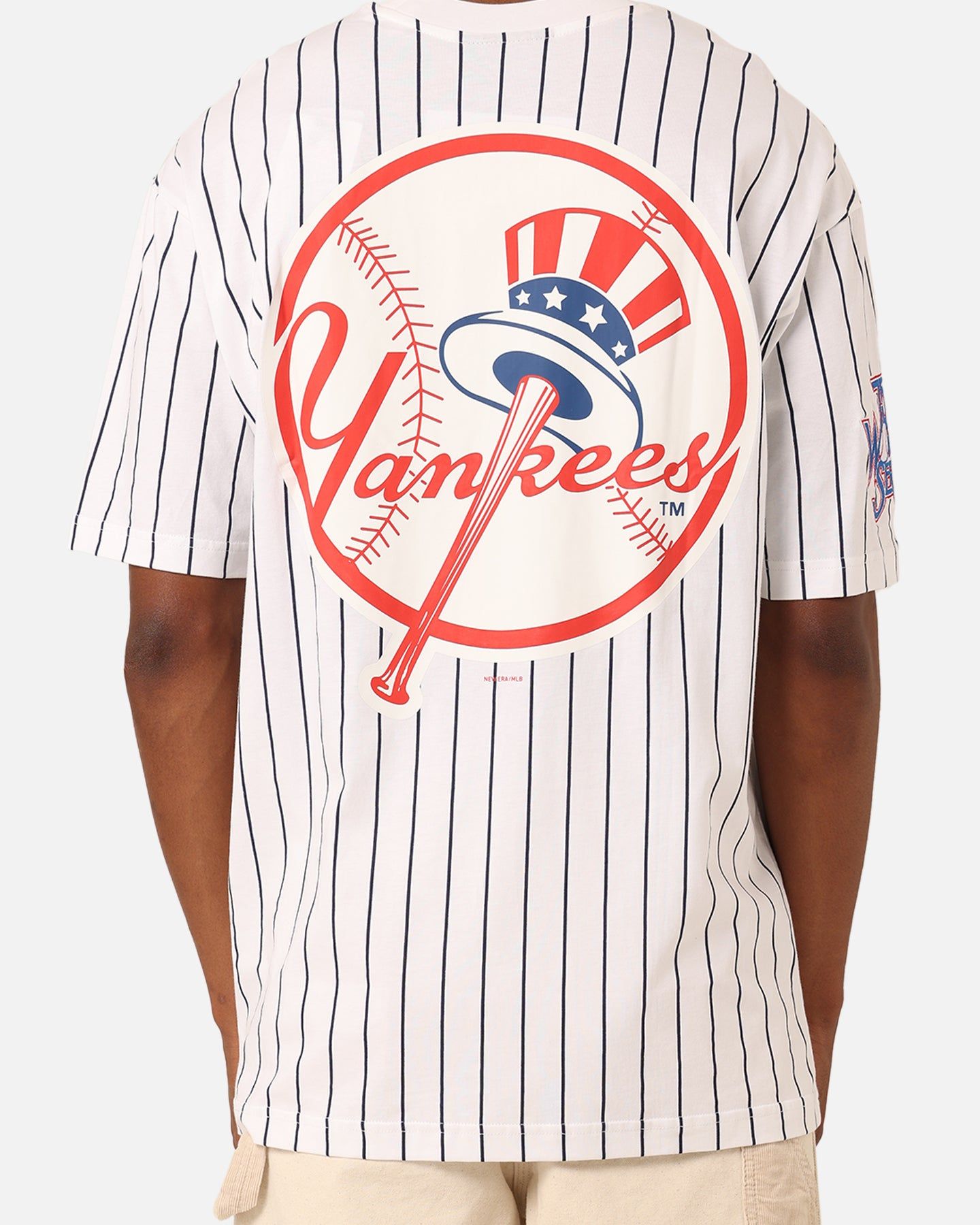 New Era New York Yankees T-Shirt White Pinstripe sold by Culture Kings product image thumbnail 5