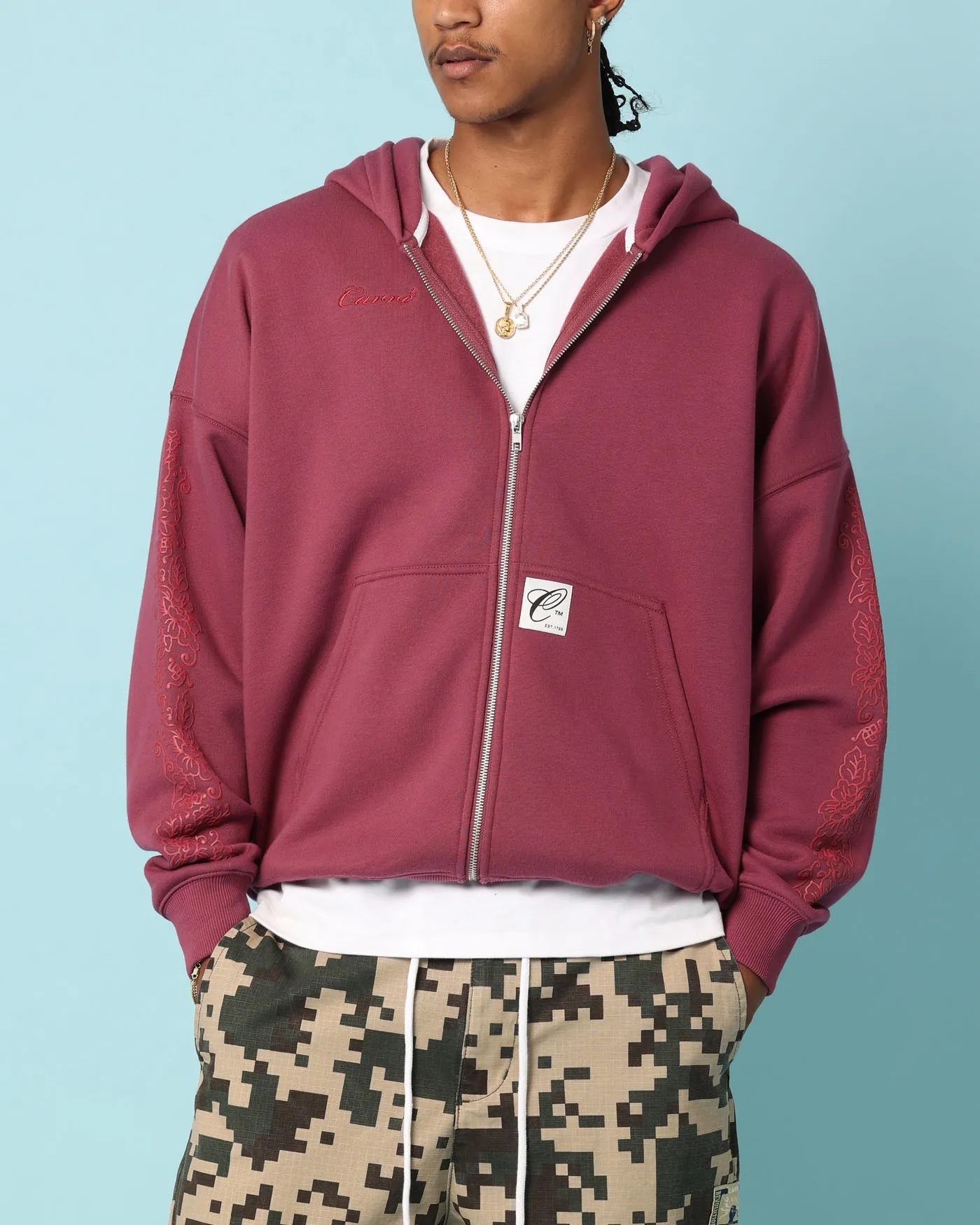 Carré Botanical Zip Up Hoodie Port sold by Culture Kings product image thumbnail 2