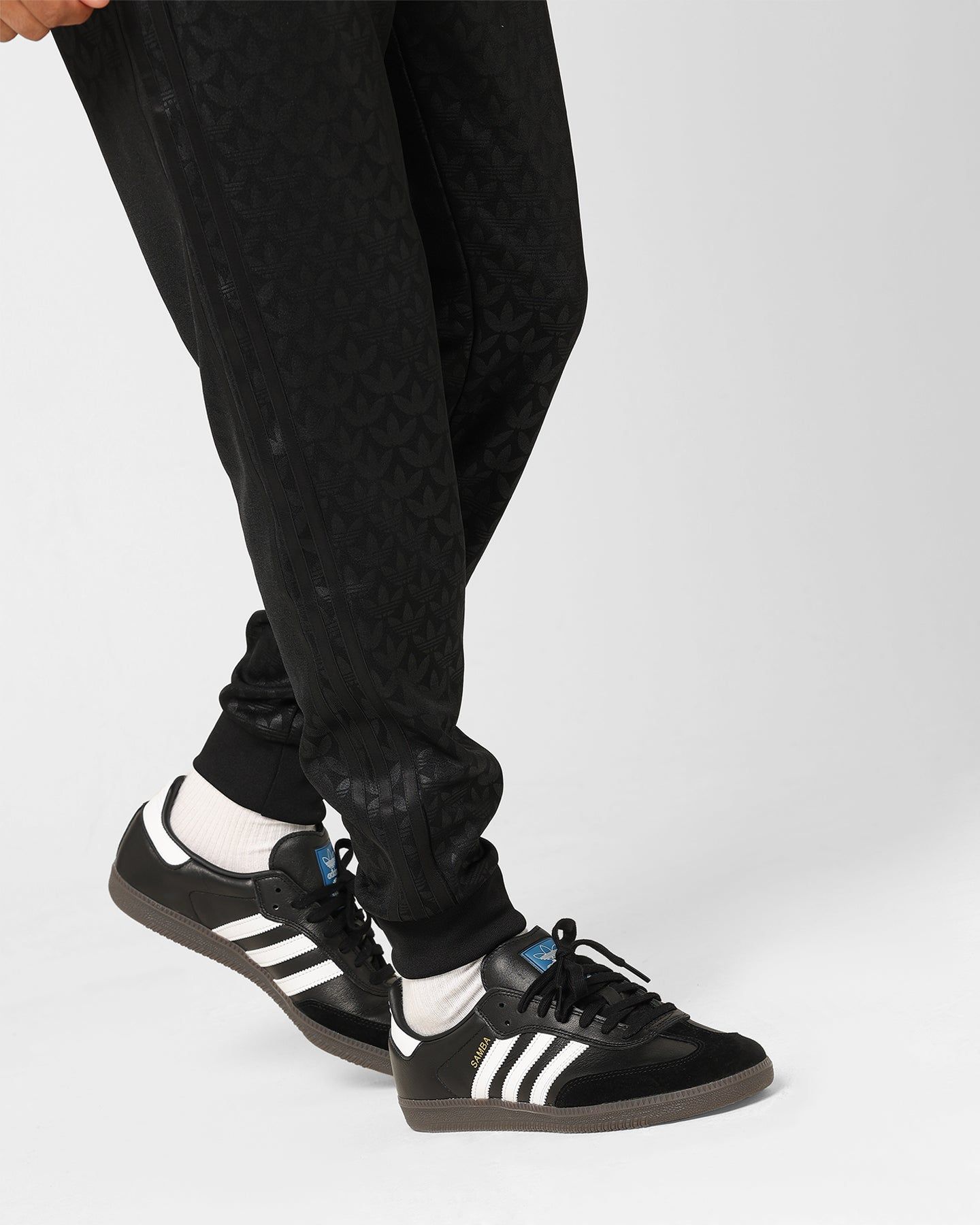 Adidas Adicolour Monogram Straight Track Pant Black sold by Culture Kings product image thumbnail 3