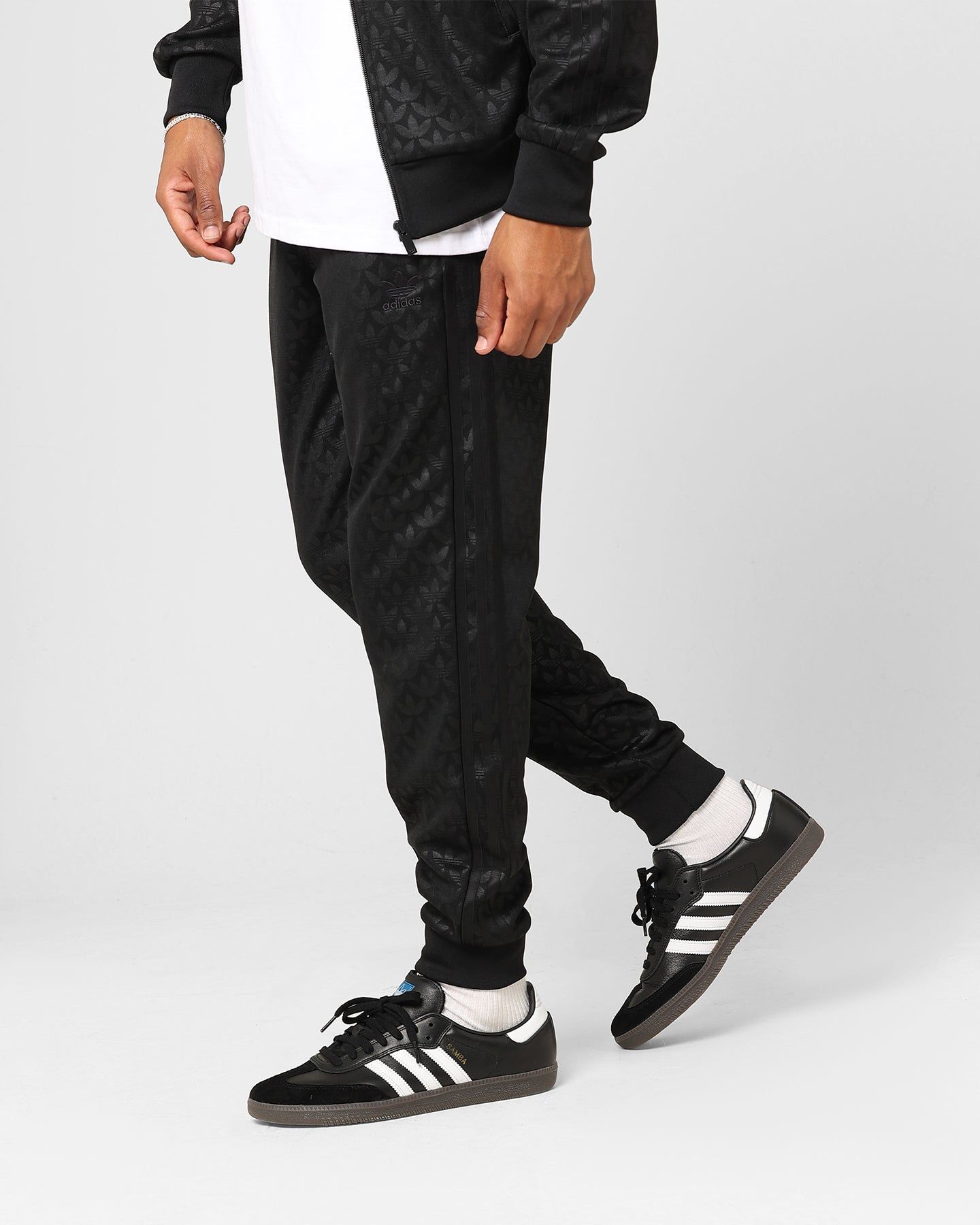 Adidas Adicolour Monogram Straight Track Pant Black sold by Culture Kings product image thumbnail 6
